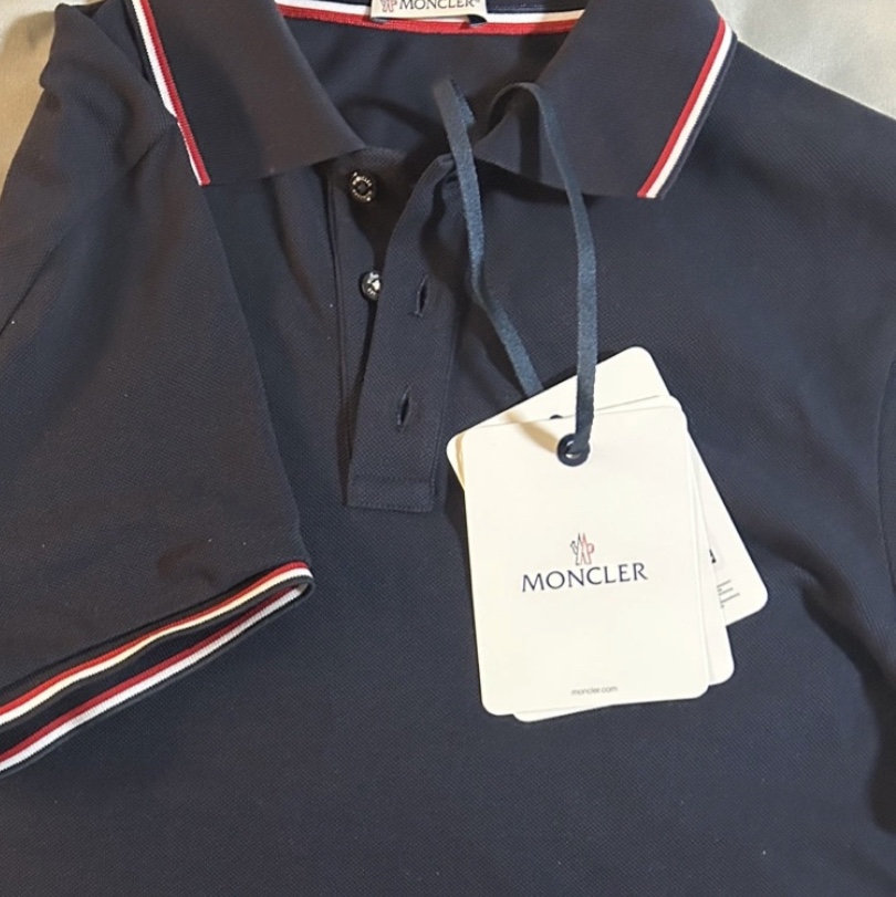 Moncler Logo Polo Shirt Black - 23SS 착용 스타일