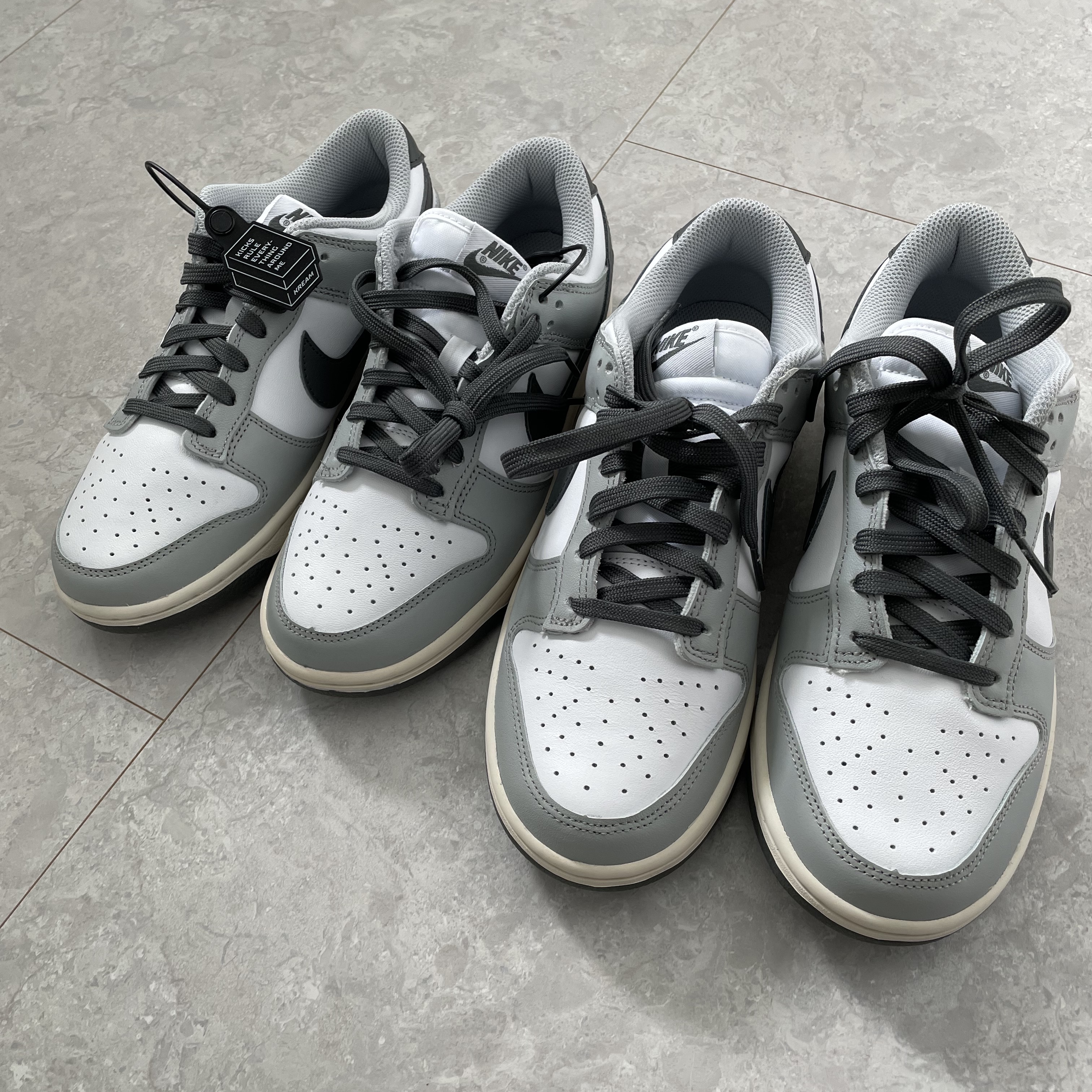 (W) Nike Dunk Low Light Smoke Grey 착용 스타일