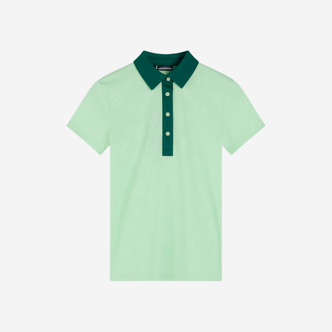 (W) J.Lindeberg Henrietta Debossed Polo Patina Green 상세 이미지 1