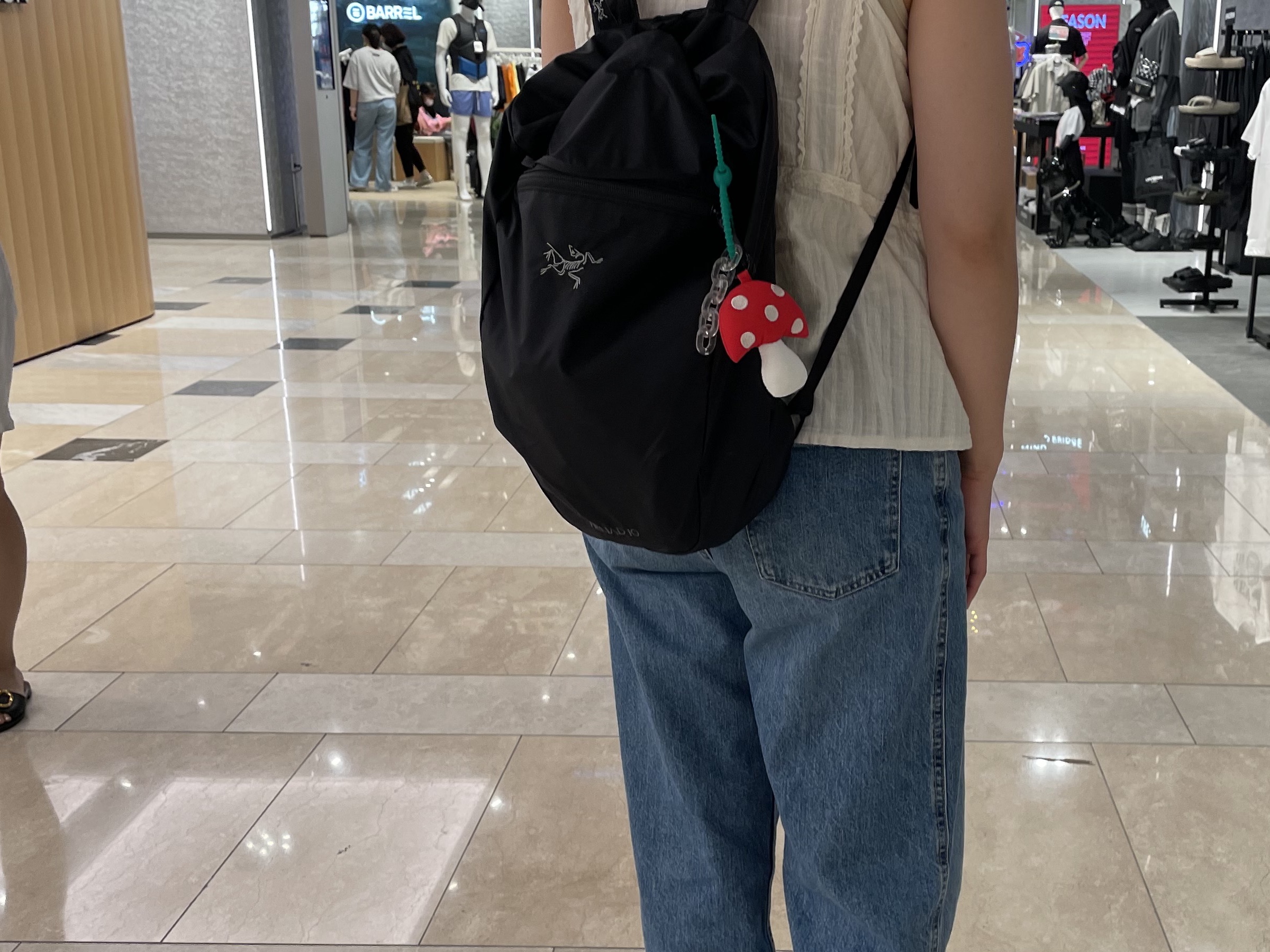 Arc'teryx Heliad 10 Backpack Black 착용 스타일