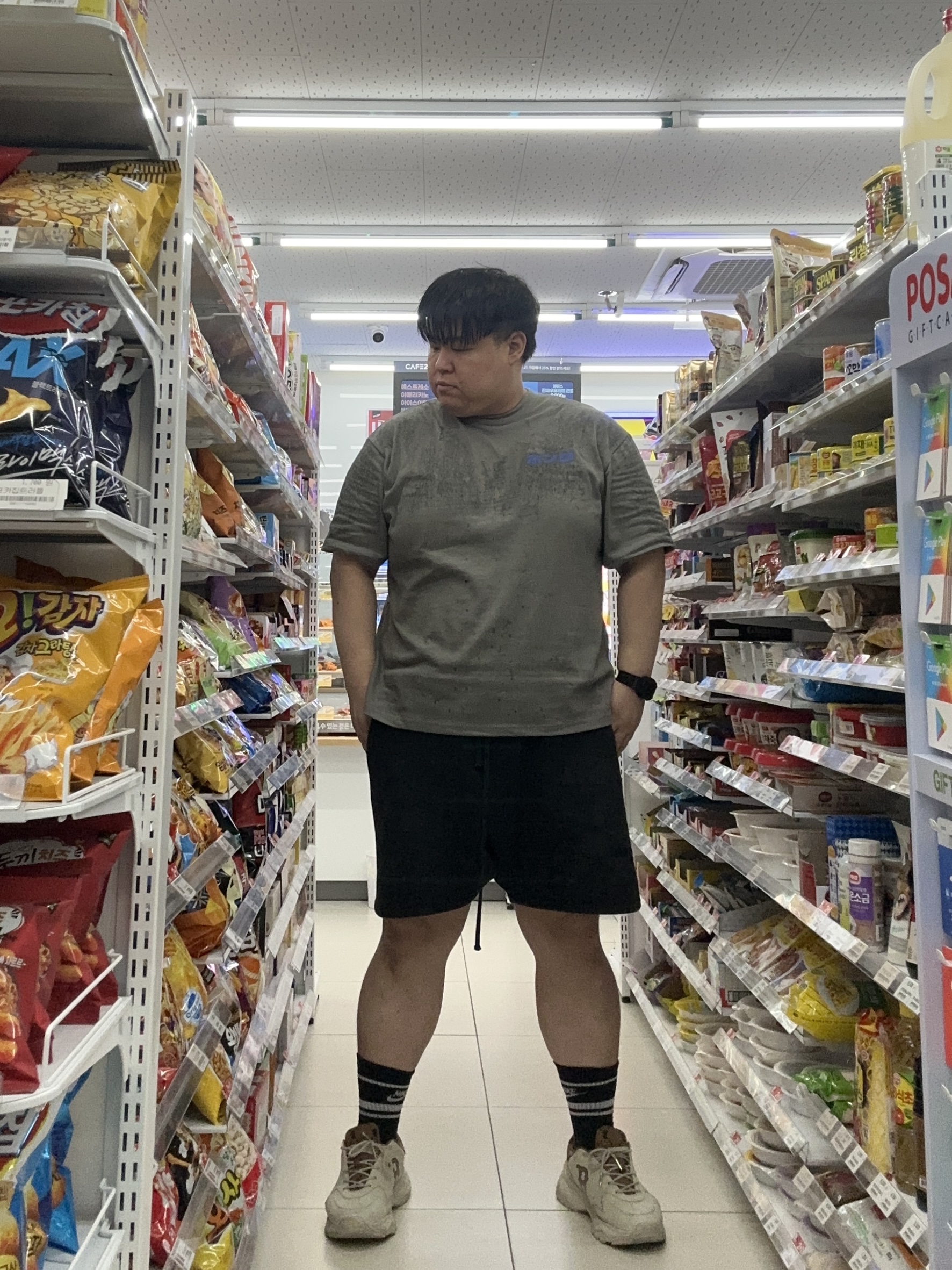 Essentials The Core Collection Sweatshorts Stretch Limo 착용 스타일