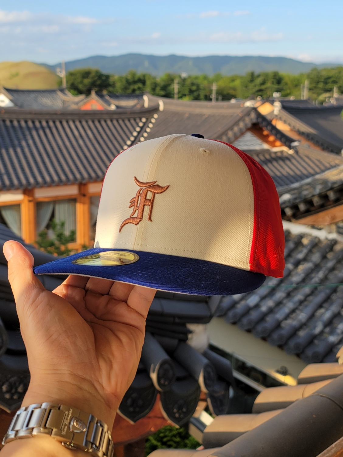 New Era x Fear of God 59FIFTY Montreal Expos Cap Multi 착용 스타일 - 2