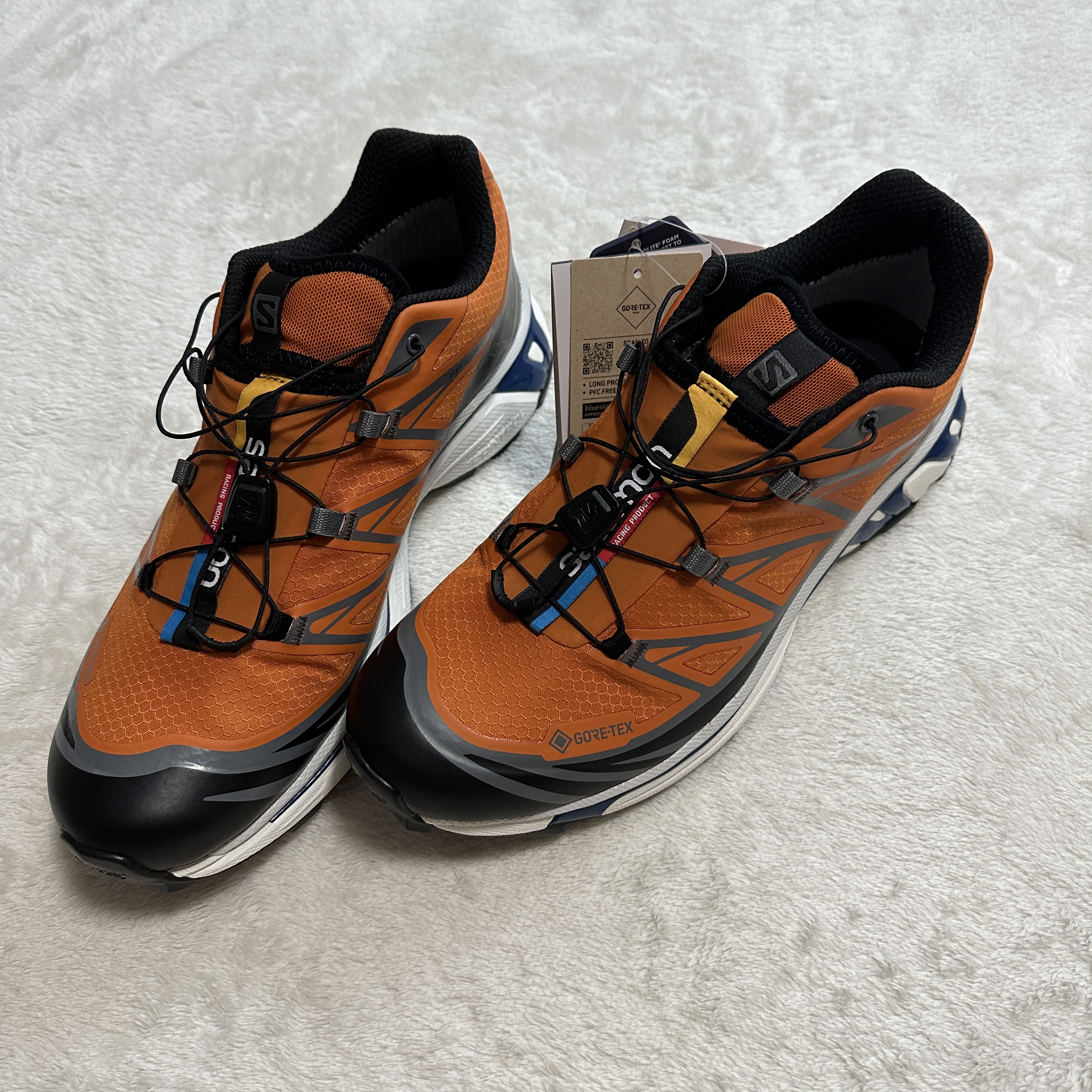 Salomon XT-6 Gore-Tex Utility Marmalade 착용 스타일