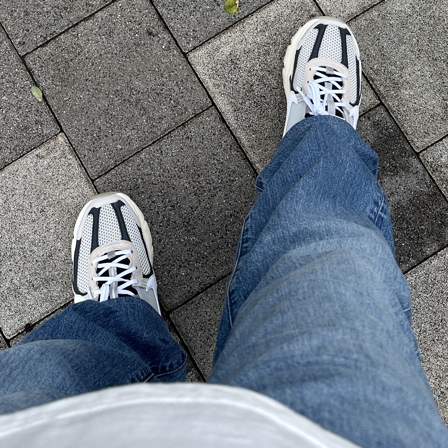 Nike Zoom Vomero 5 Light Bone and Black 착용 스타일