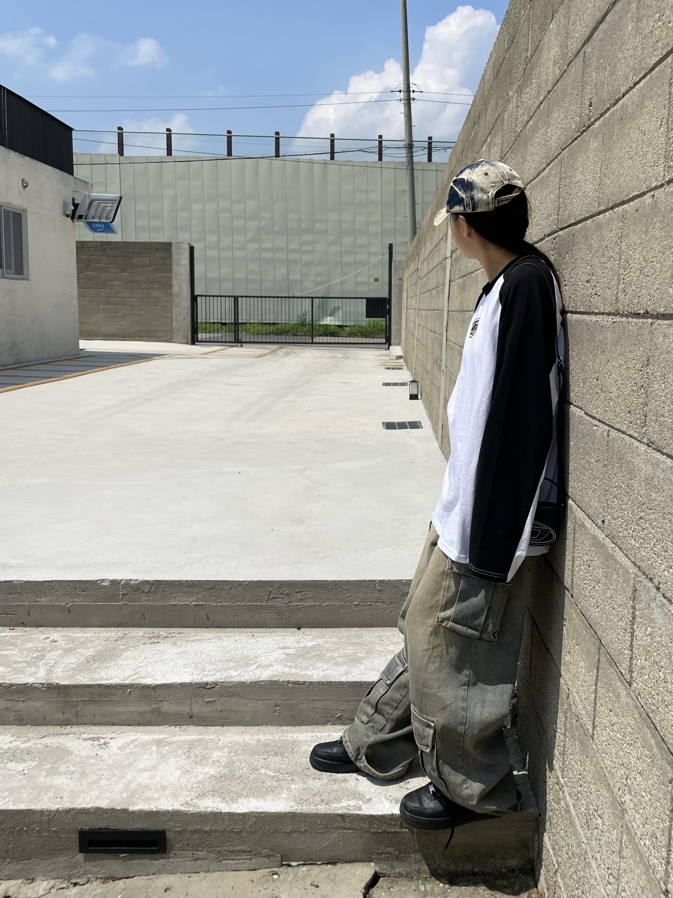 Diesel C-Seymon Treated Denim Baseball Cap Blue White, Nike x Supreme Air Force 1 Low Black 착용 스타일 - 2