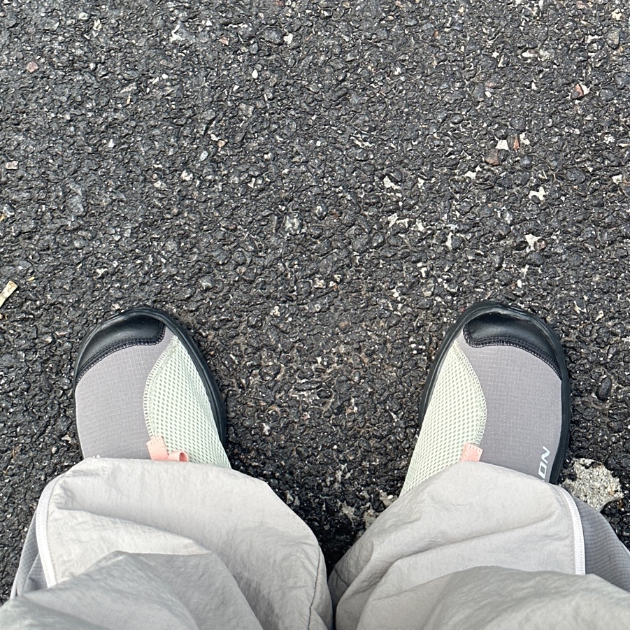 Salomon RX Slide 3.0 Pewter 착용 스타일