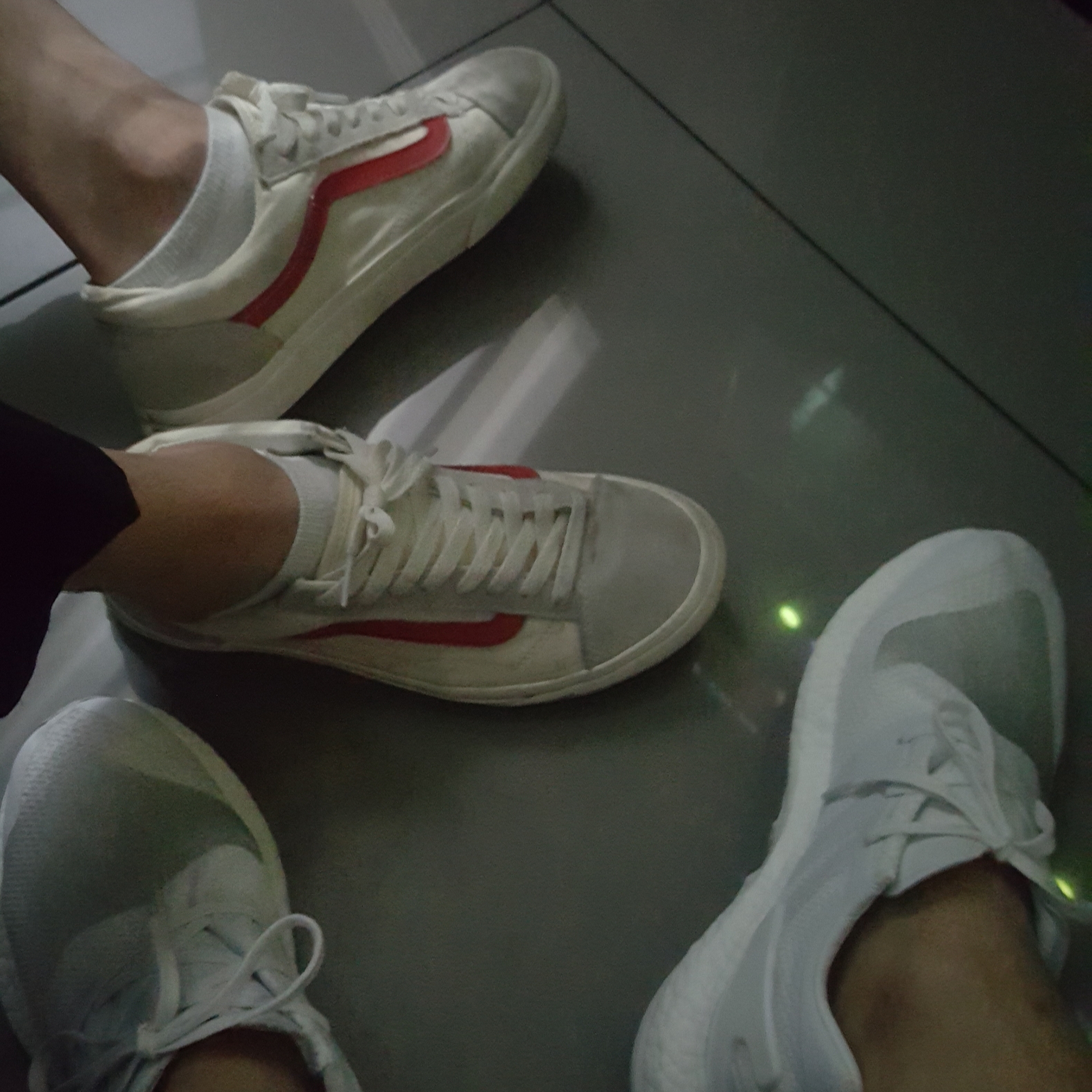 Y-3 Pureboost Triple White 착용 스타일