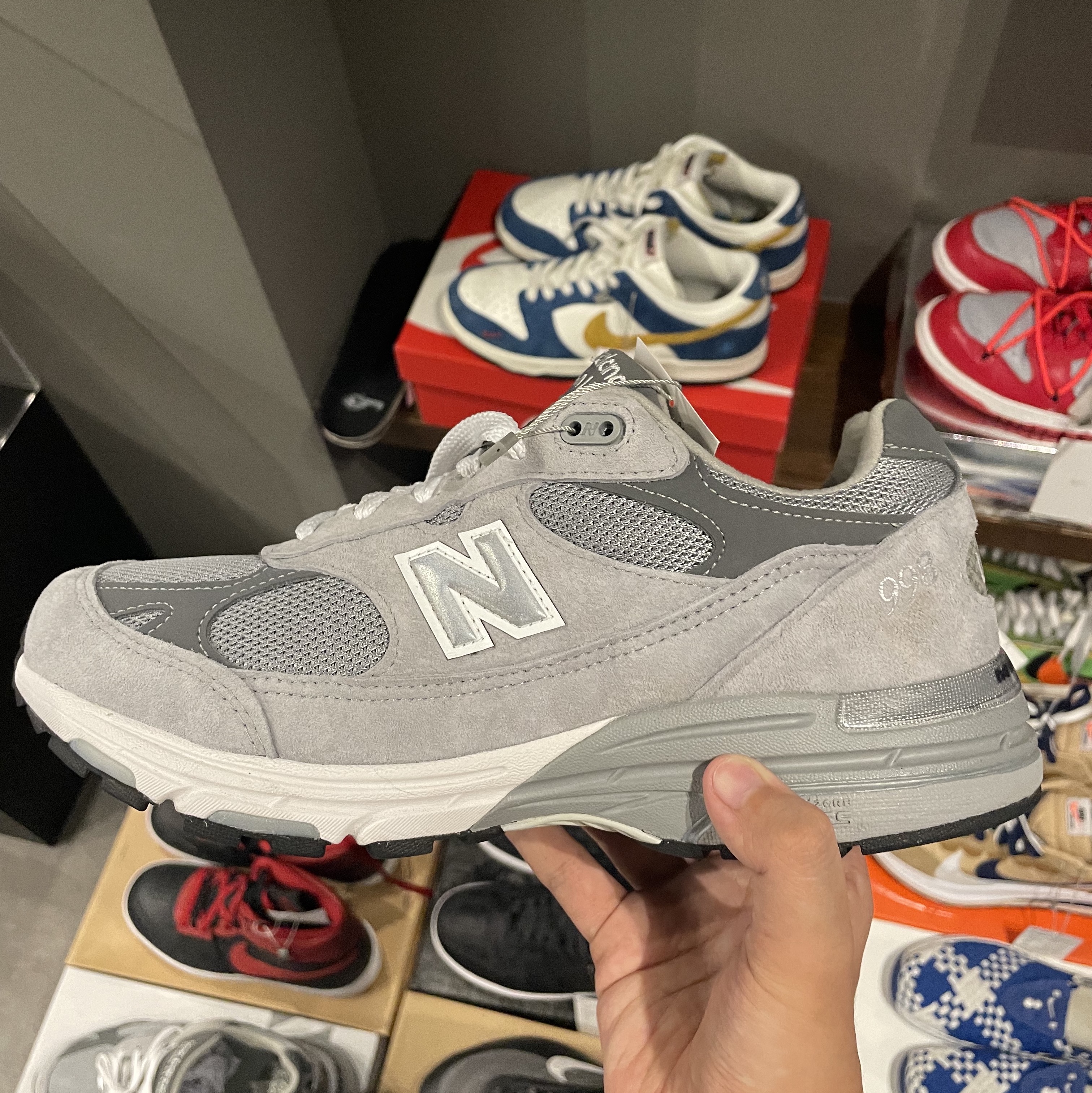 New Balance 993 Made in USA Grey - D Standard 착용 스타일
