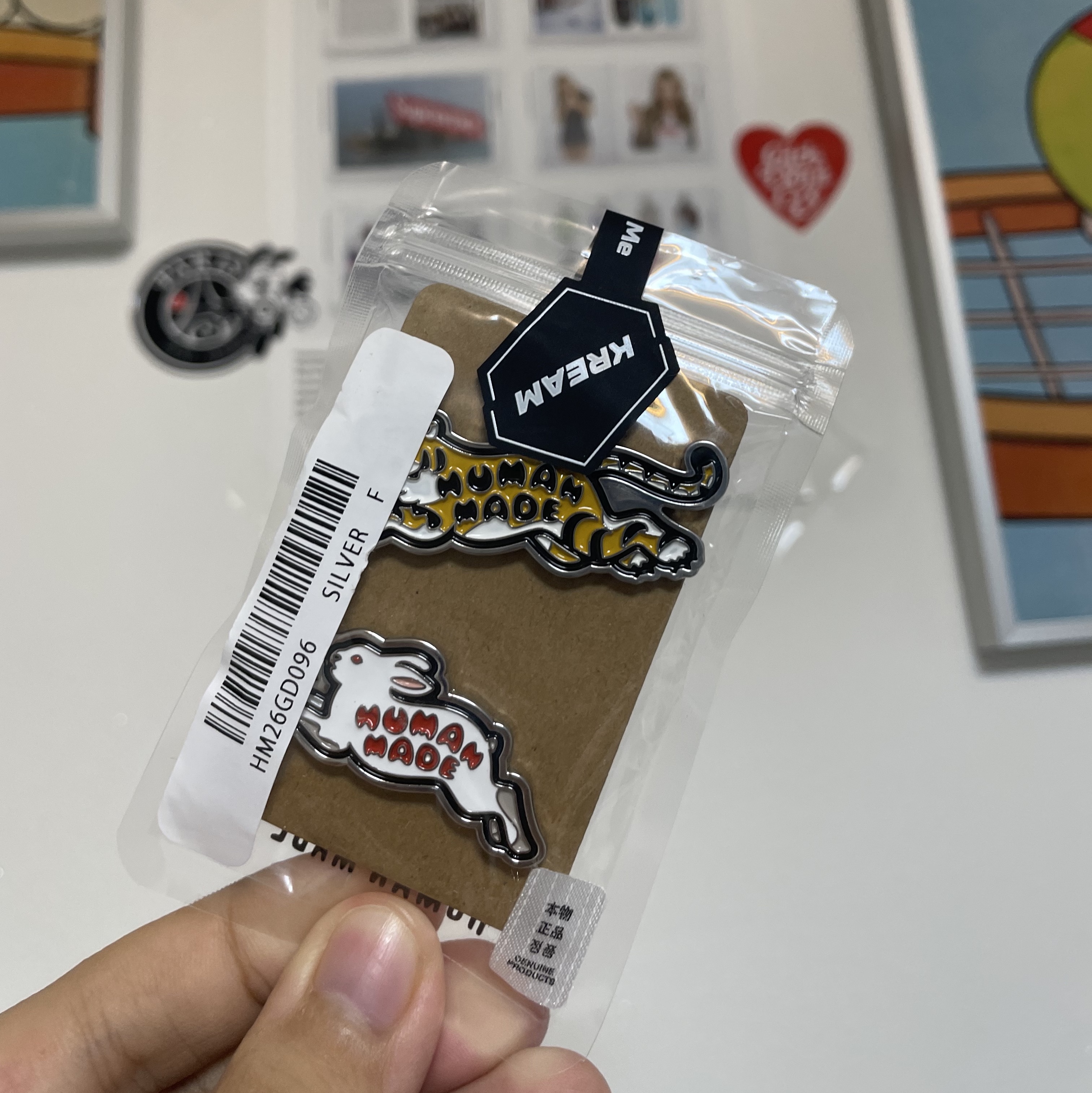 Human Made Animal Pin Set #1 Silver 착용 스타일
