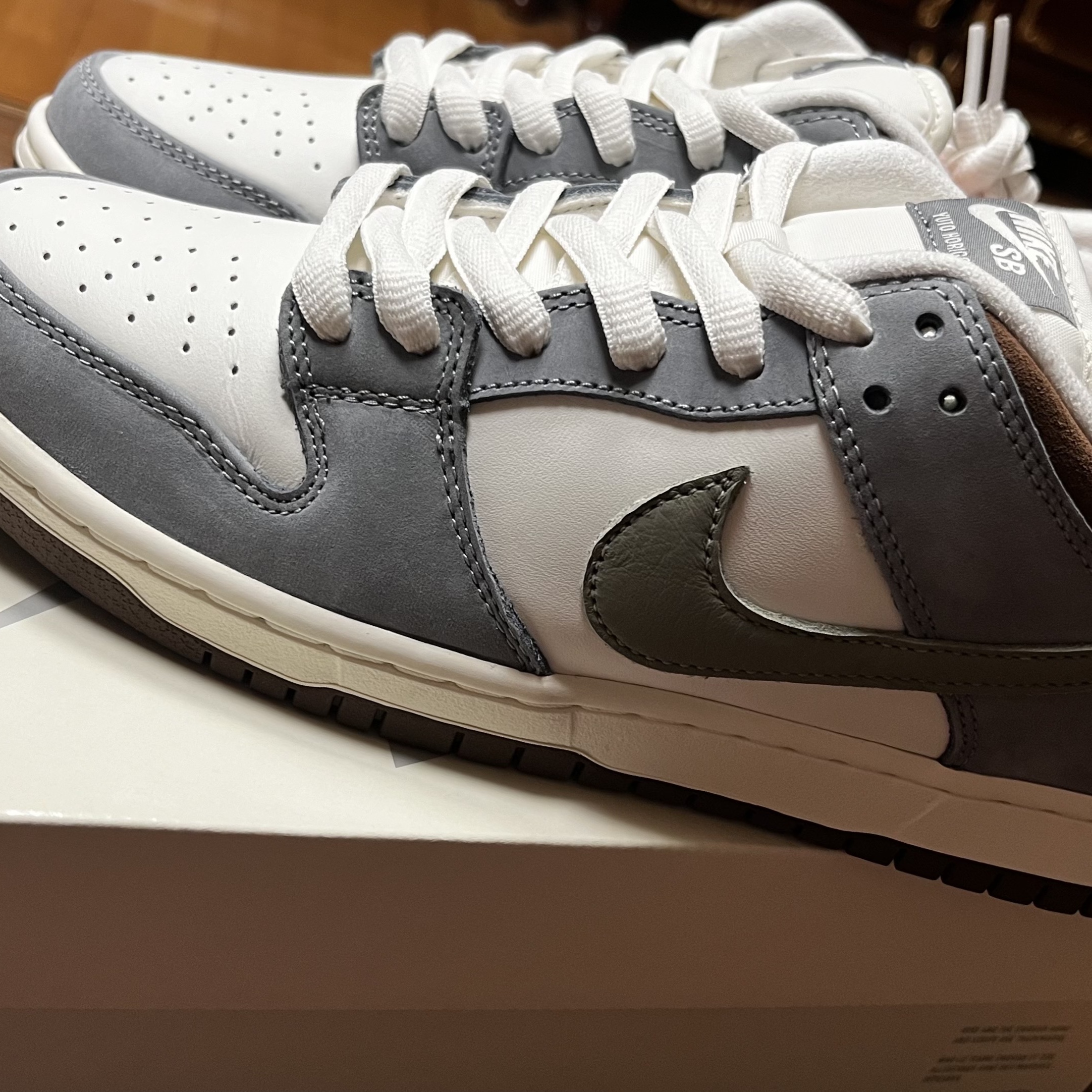 Nike x Yuto Horigome SB Dunk Low Wolf Grey 착용 스타일 - 2
