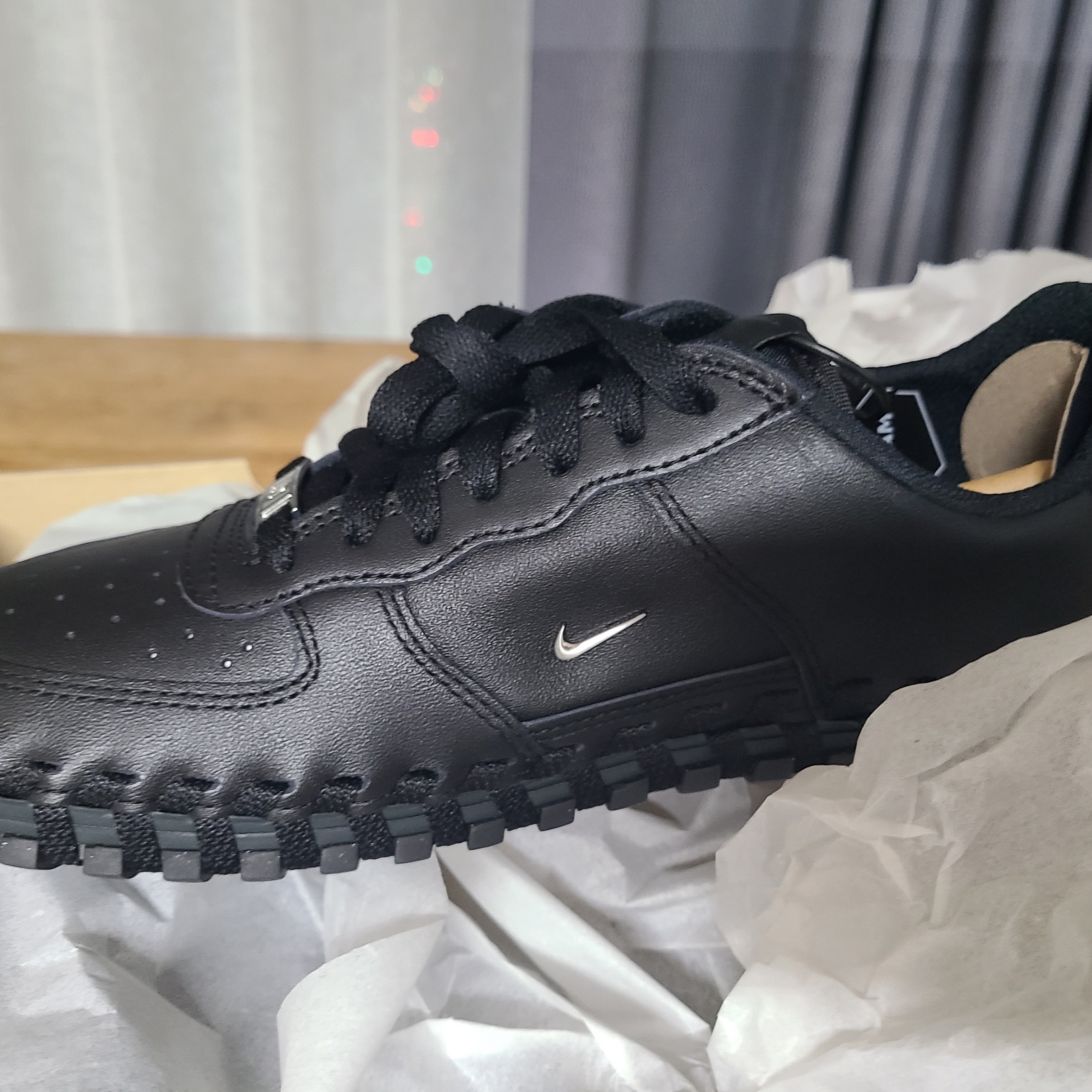Nike x Jacquemus J Force 1 Low LX SP Black 착용 스타일