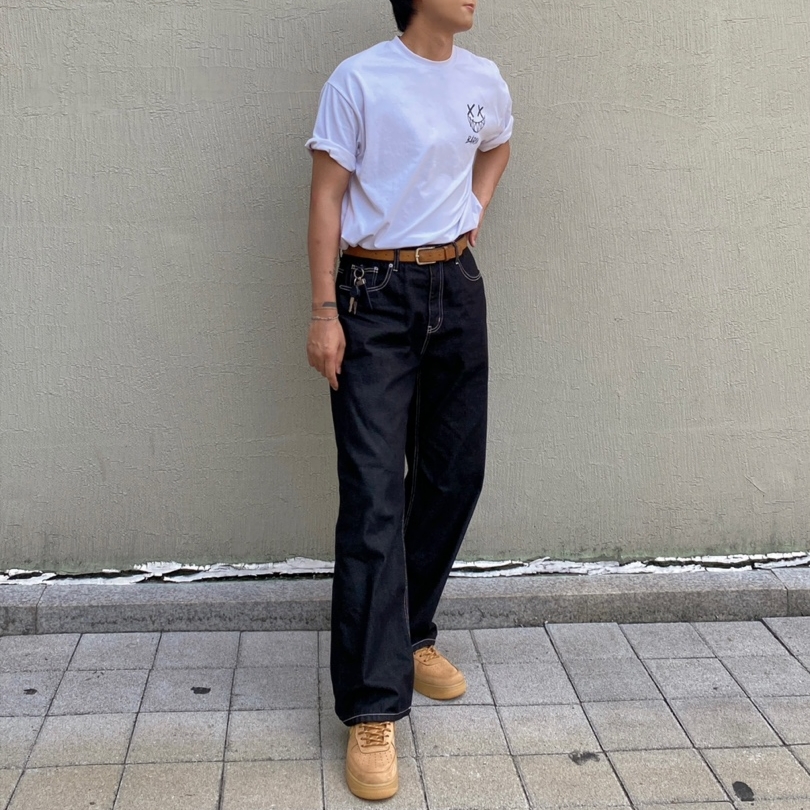 Nike Air Force 1 '07 WB Flax 착용 스타일 - 1