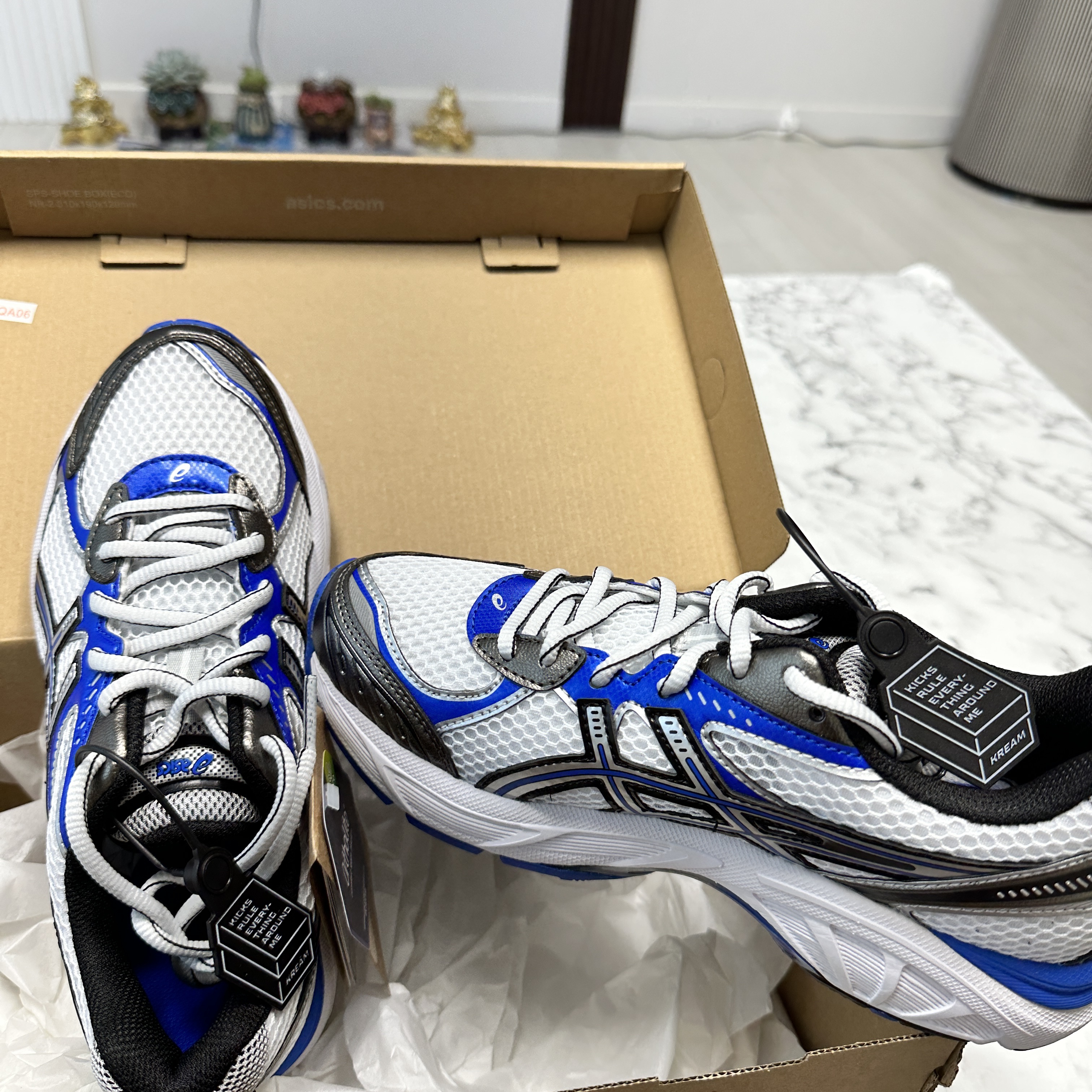Asics GT-2160 White Illusion Blue 착용 스타일 - 2