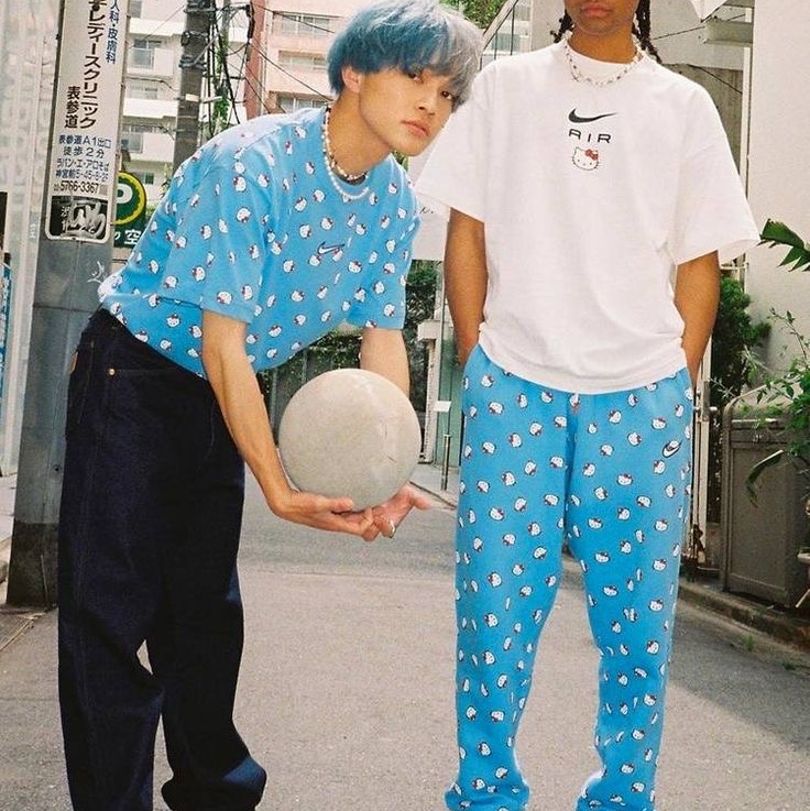 Nike x Hello Kitty NRG Air T-Shirt White - Asia 착용 스타일 - 1
