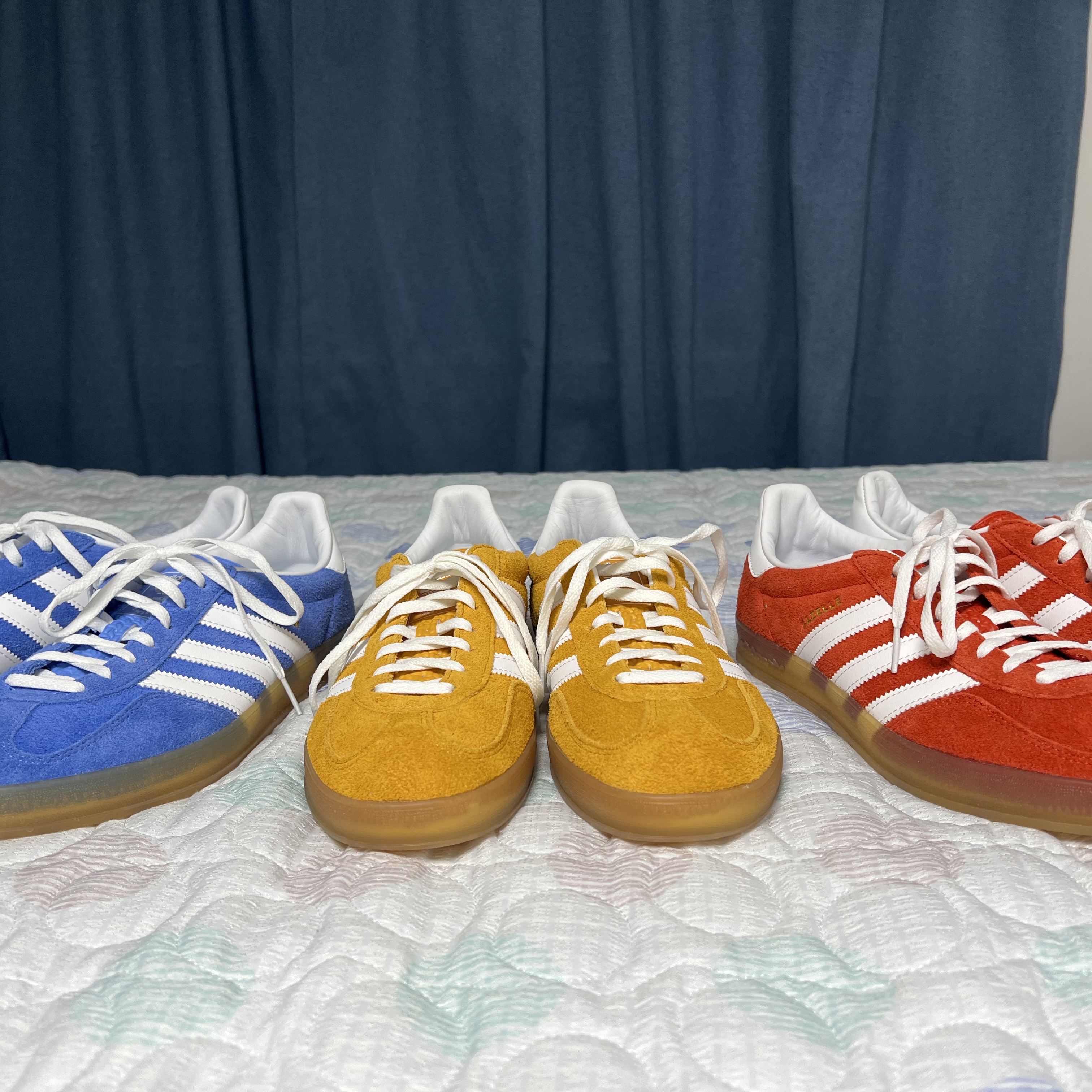 (W) Adidas Gazelle Indoor Orange Peel Cloud White, (W) Adidas Gazelle Indoor Bold Orange Cloud White 착용 스타일