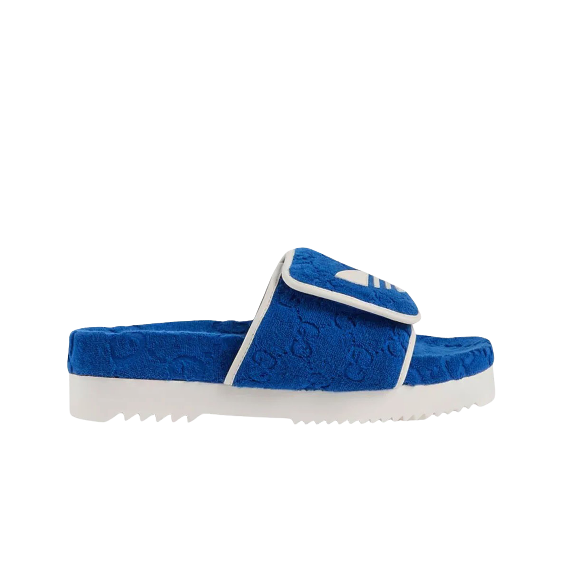 구찌 x 아디다스 GG 플랫폼 샌들 블루(Gucci x Adidas GG Platform Sandal Blue)