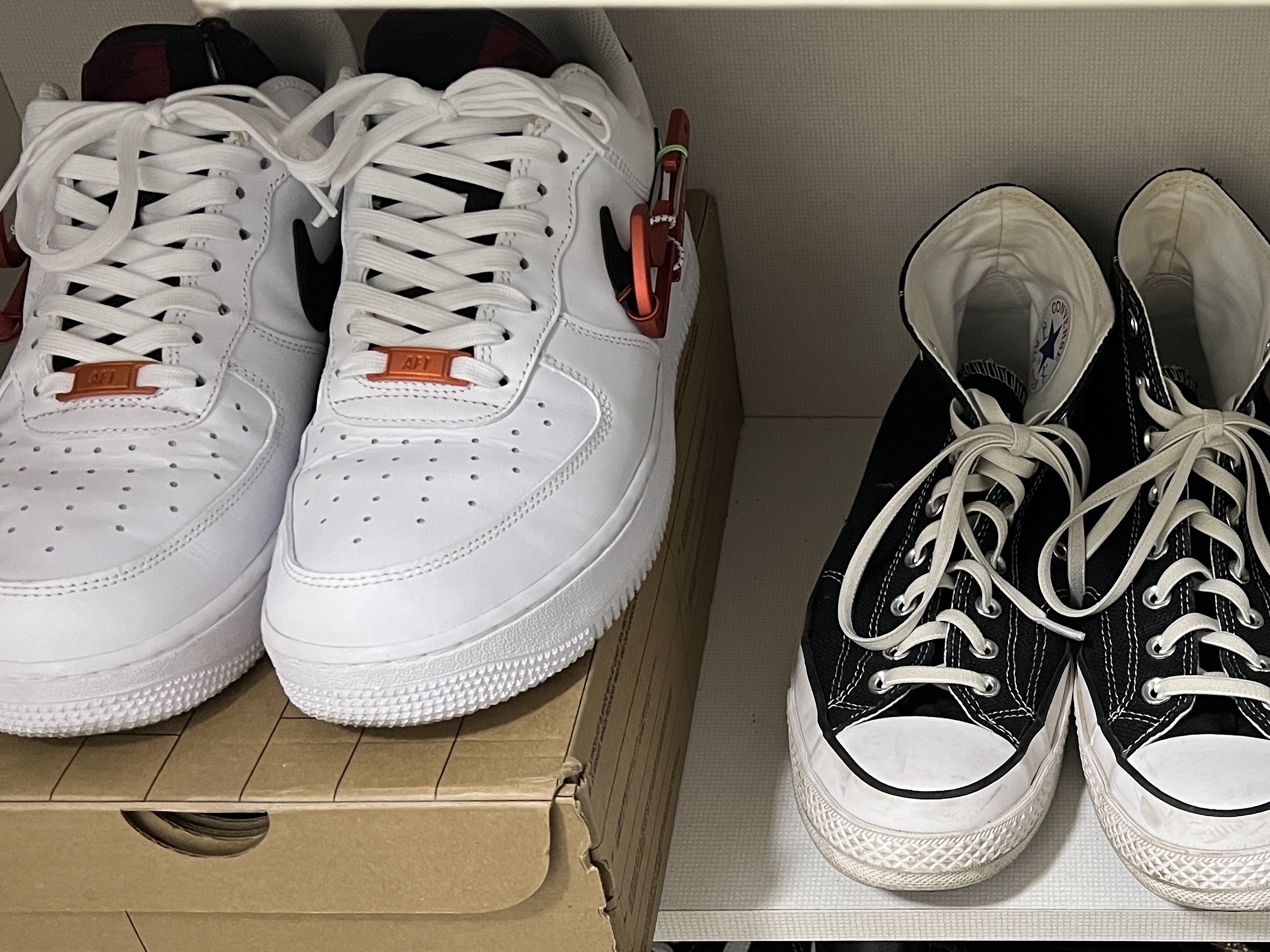 Converse Chuck 70 High Midnight Clover, Converse x Stussy Chuck 70 High Black 착용 스타일 - 2