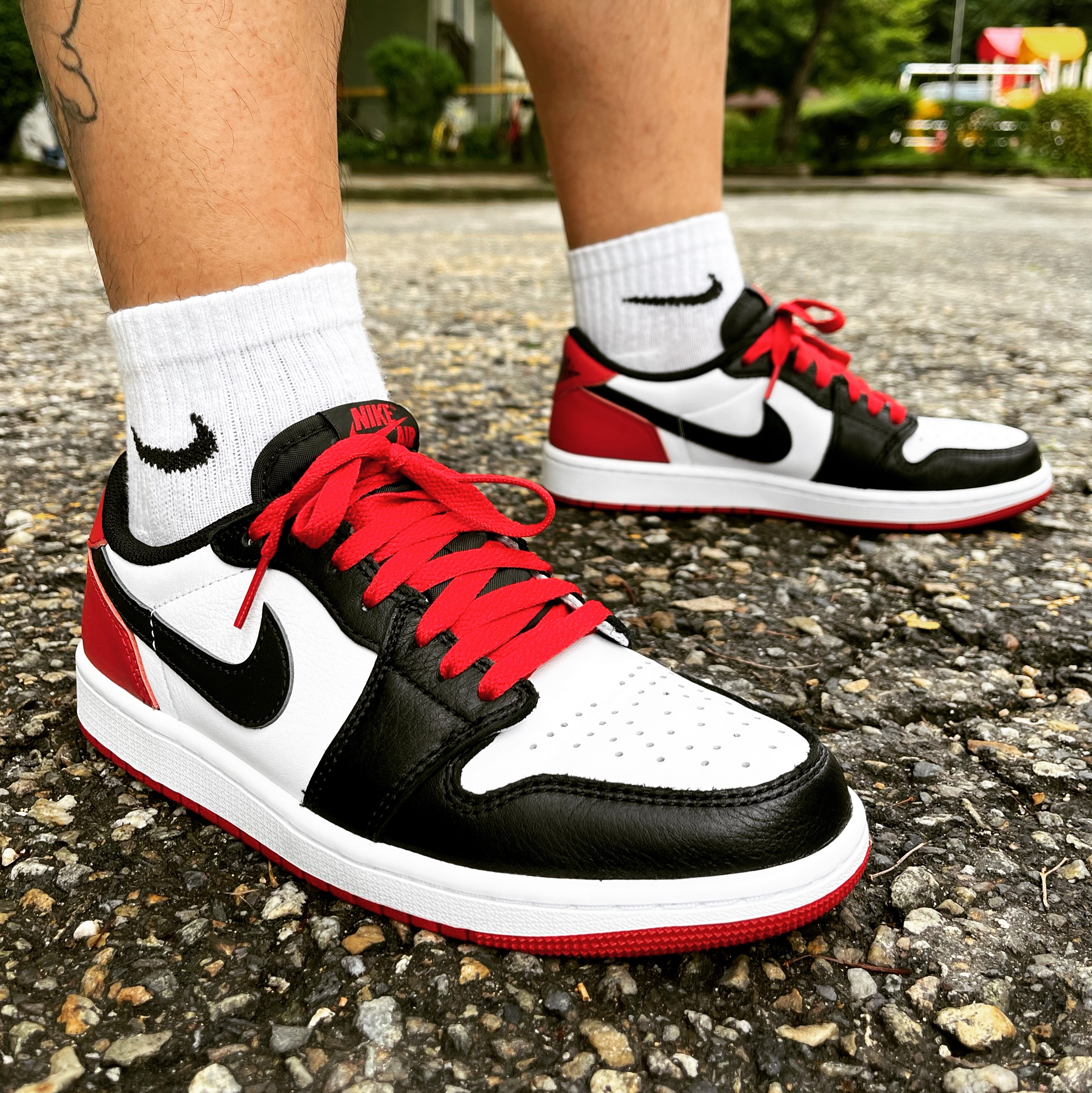 Jordan 1 Retro Low OG Black Toe 착용 스타일