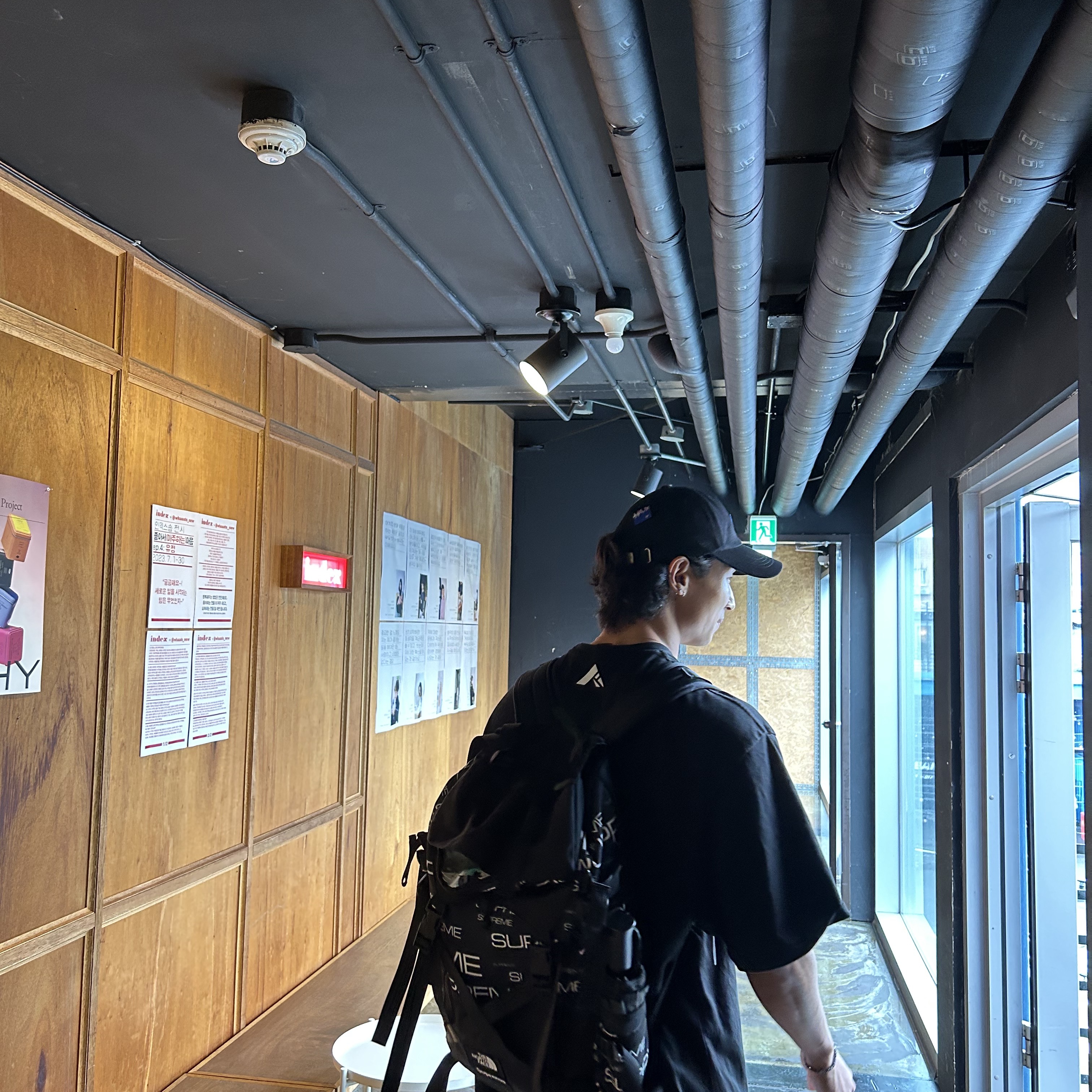 Ader Error Sig; TRS Tag Cap 01 Noir, Supreme x The North Face Steep Tech Backpack Black - 21FW 착용 스타일