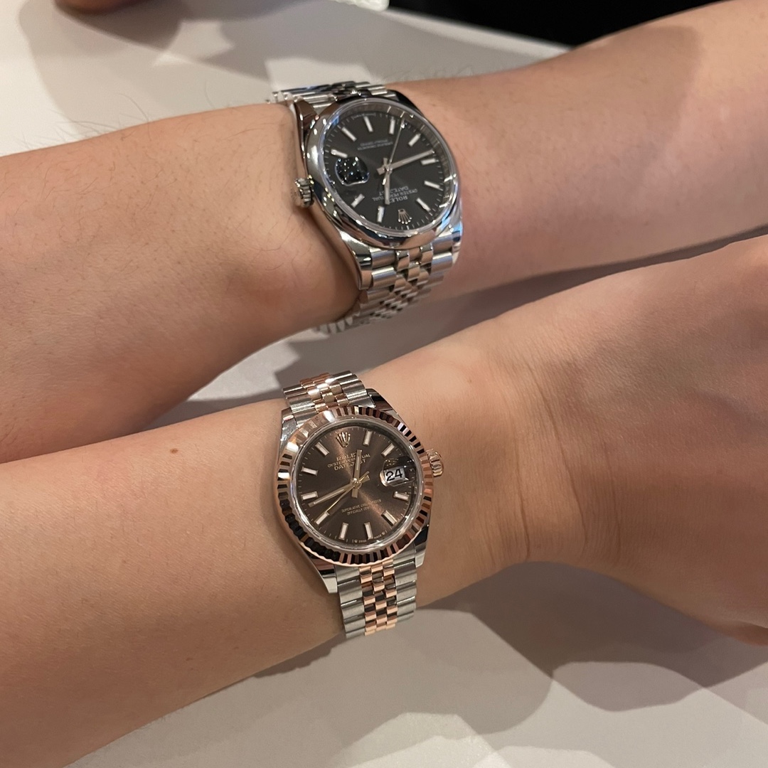 Rolex Lady-Datejust 28mm 279171 Chocolate Jubilee 착용 스타일
