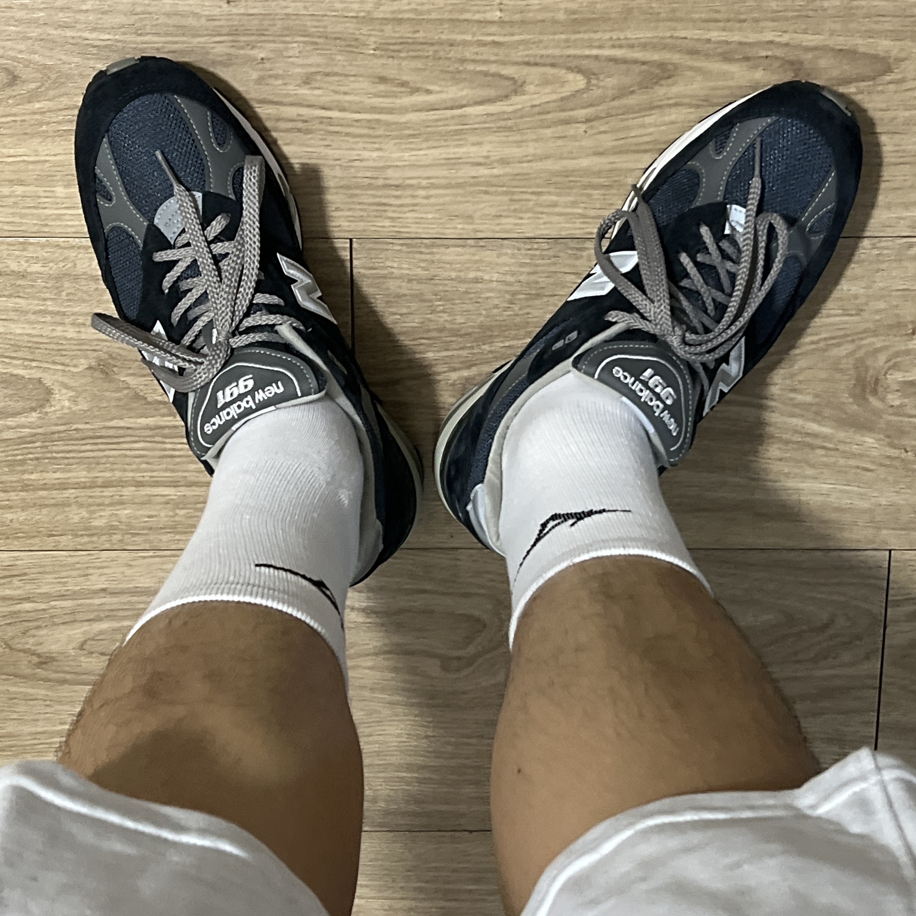 New Balance 991 Made in UK Navy 착용 스타일