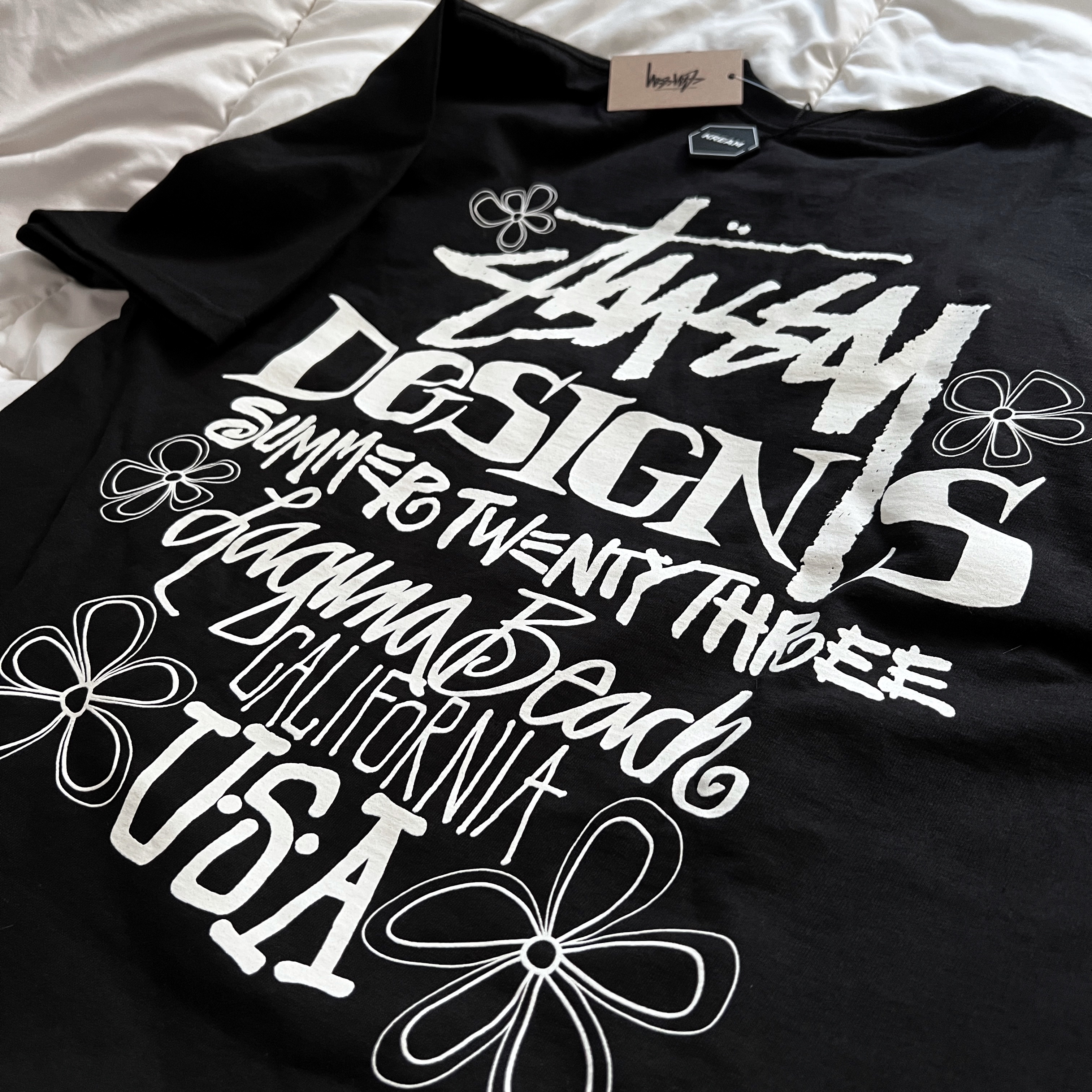 Stussy Summer LB T-Shirt Black 착용 스타일 - 2