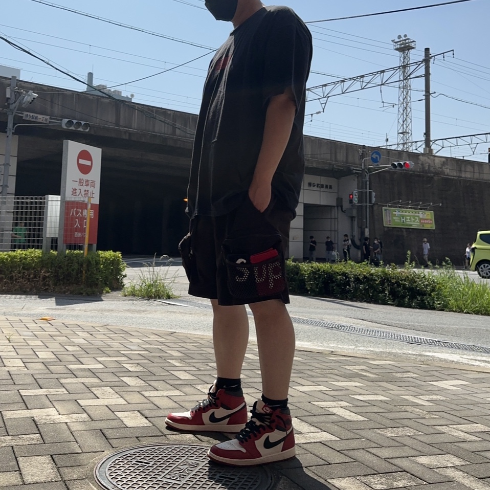 Jordan 1 Retro High OG Chicago 2022, Supreme Imabari Pocket Folding Towels Multicolor (Set of 2) - 23SS 착용 스타일