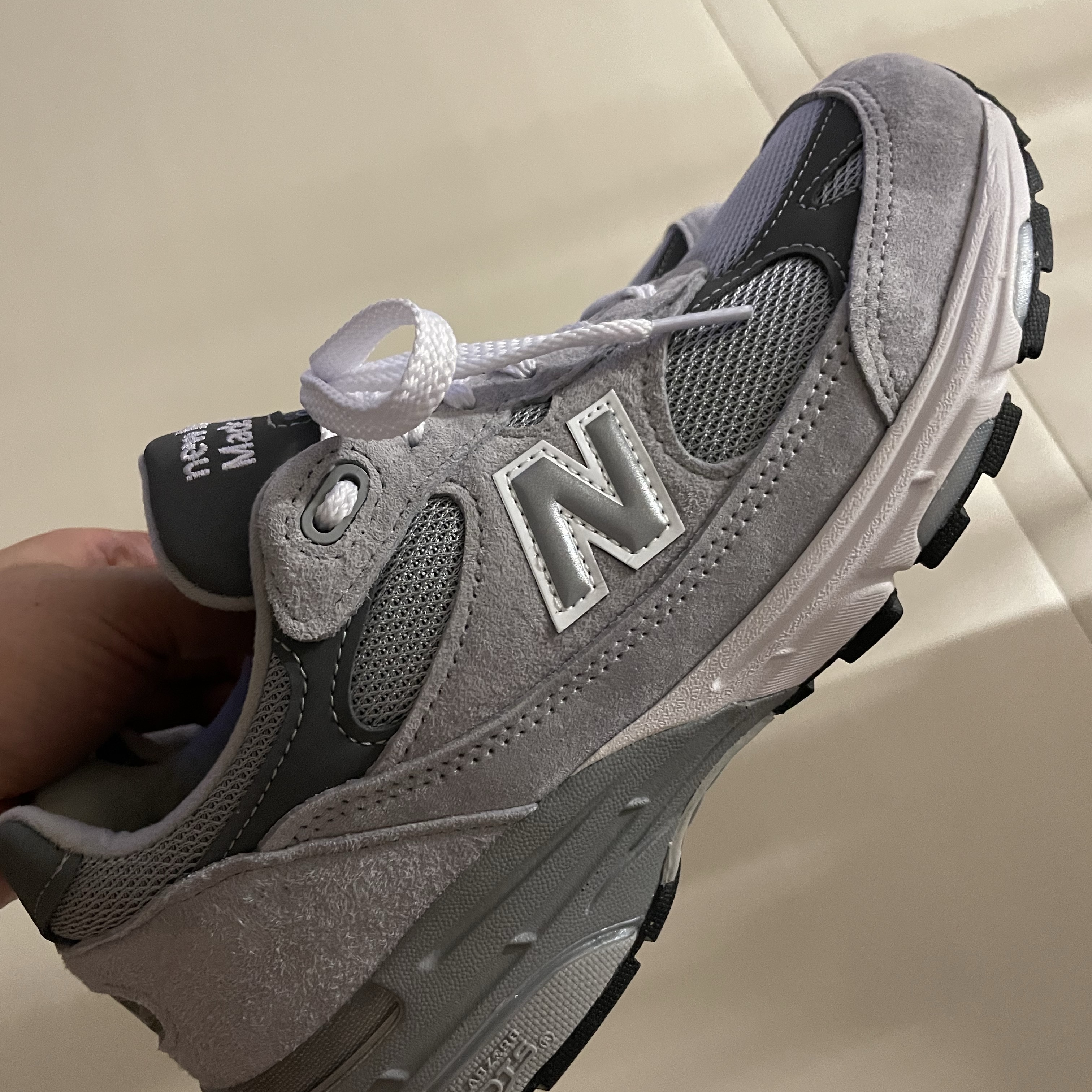 New Balance 993 Made in USA Grey - D Standard 착용 스타일 - 1