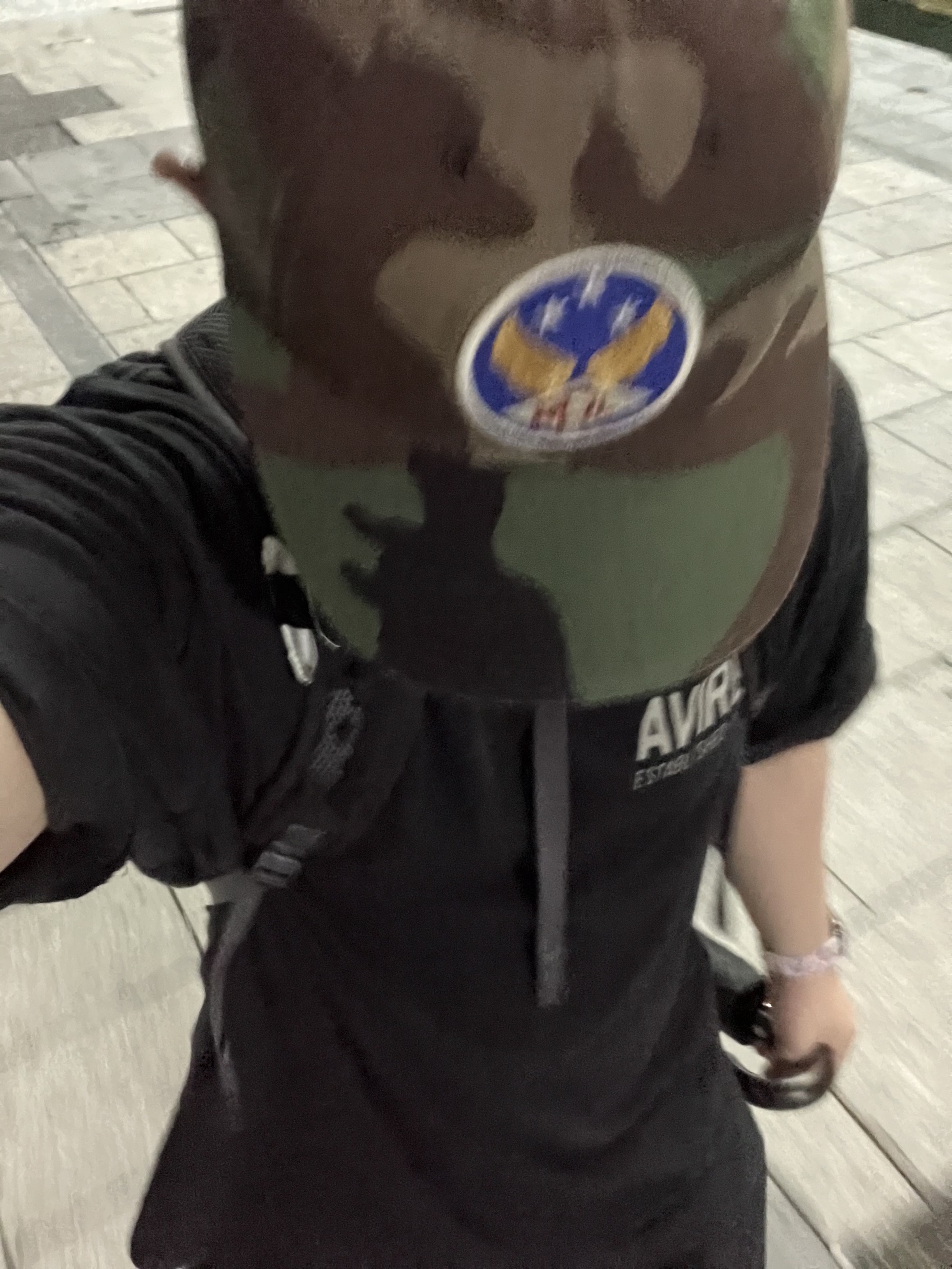 Double RL Garment Dyeing Twill Ball Cap Camouflage 착용 스타일