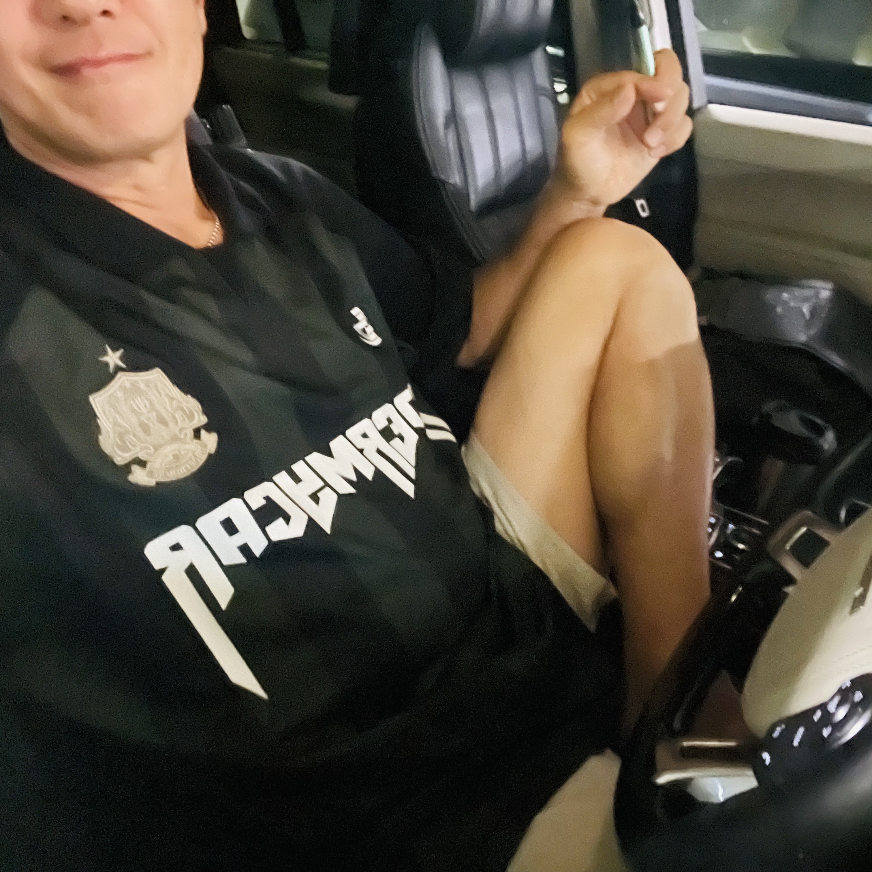 Undermycar Wolfen Bold Stripe Football Jersey Sycamore - 23FW (The Hyundai Seoul Exclusive) 착용 스타일