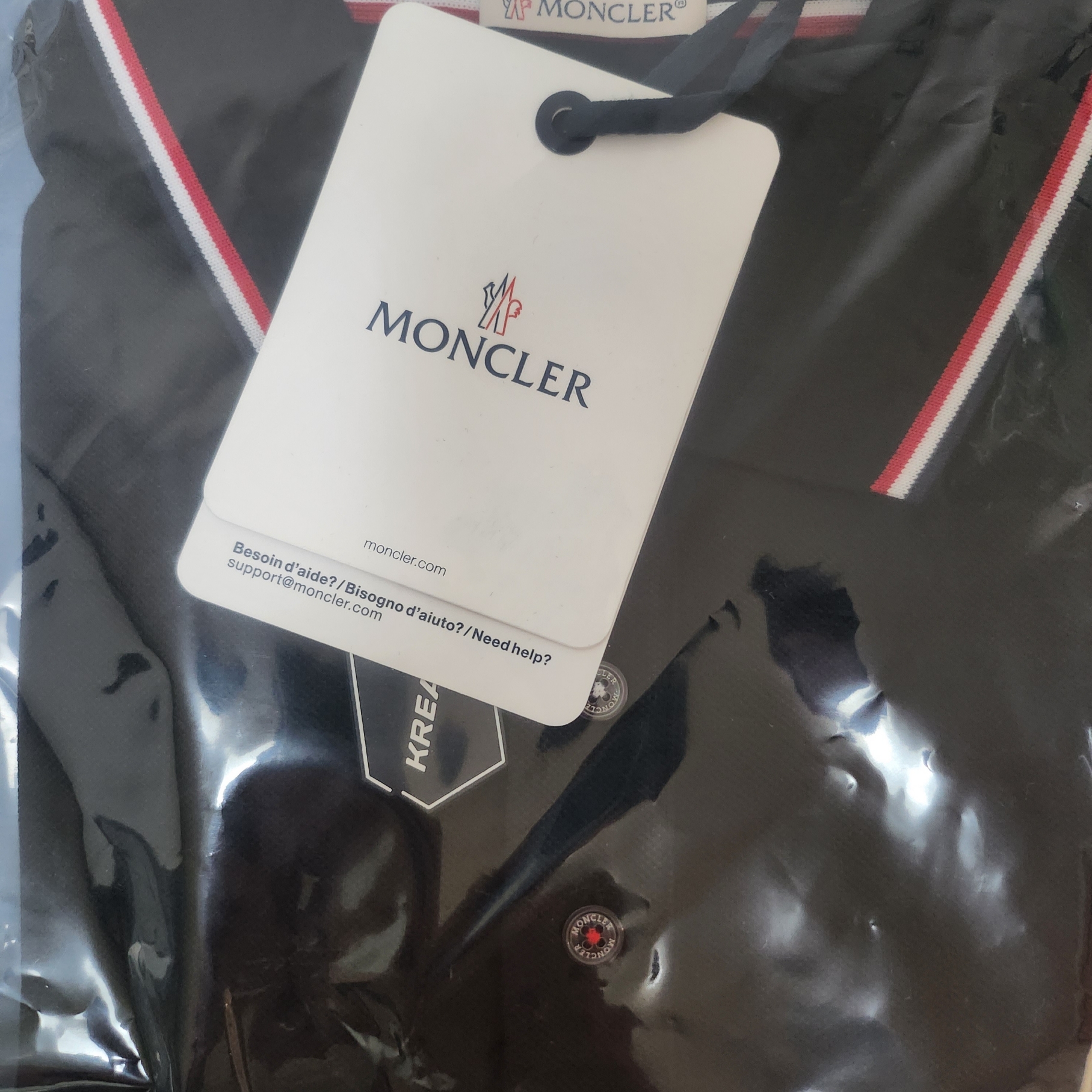 Moncler Logo Polo Shirt Black - 23SS, Maison Margiela Calfskin Replica Sneakers 착용 스타일 - 2