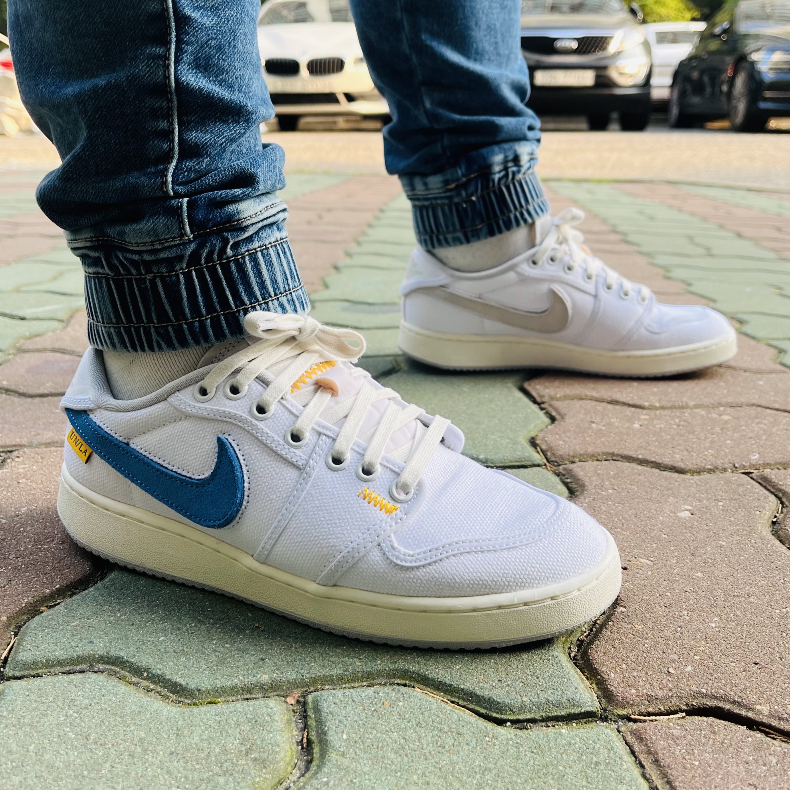 Jordan 1 x Union KO Low White 착용 스타일