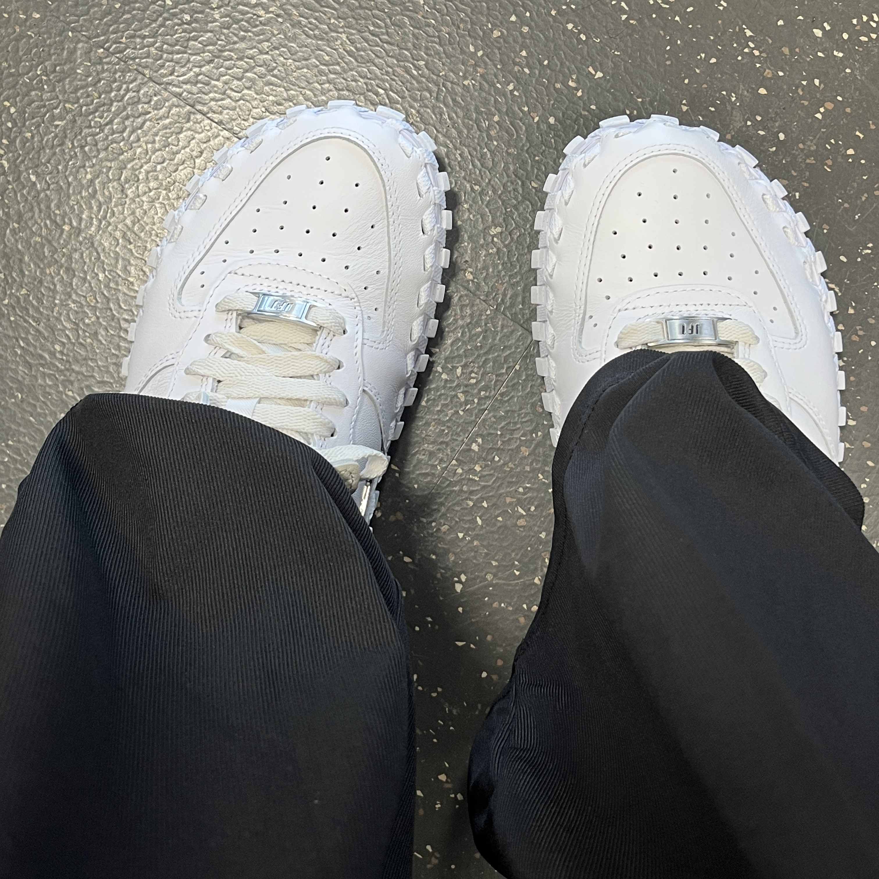 Nike x Jacquemus J Force 1 Low LX SP White 착용 스타일
