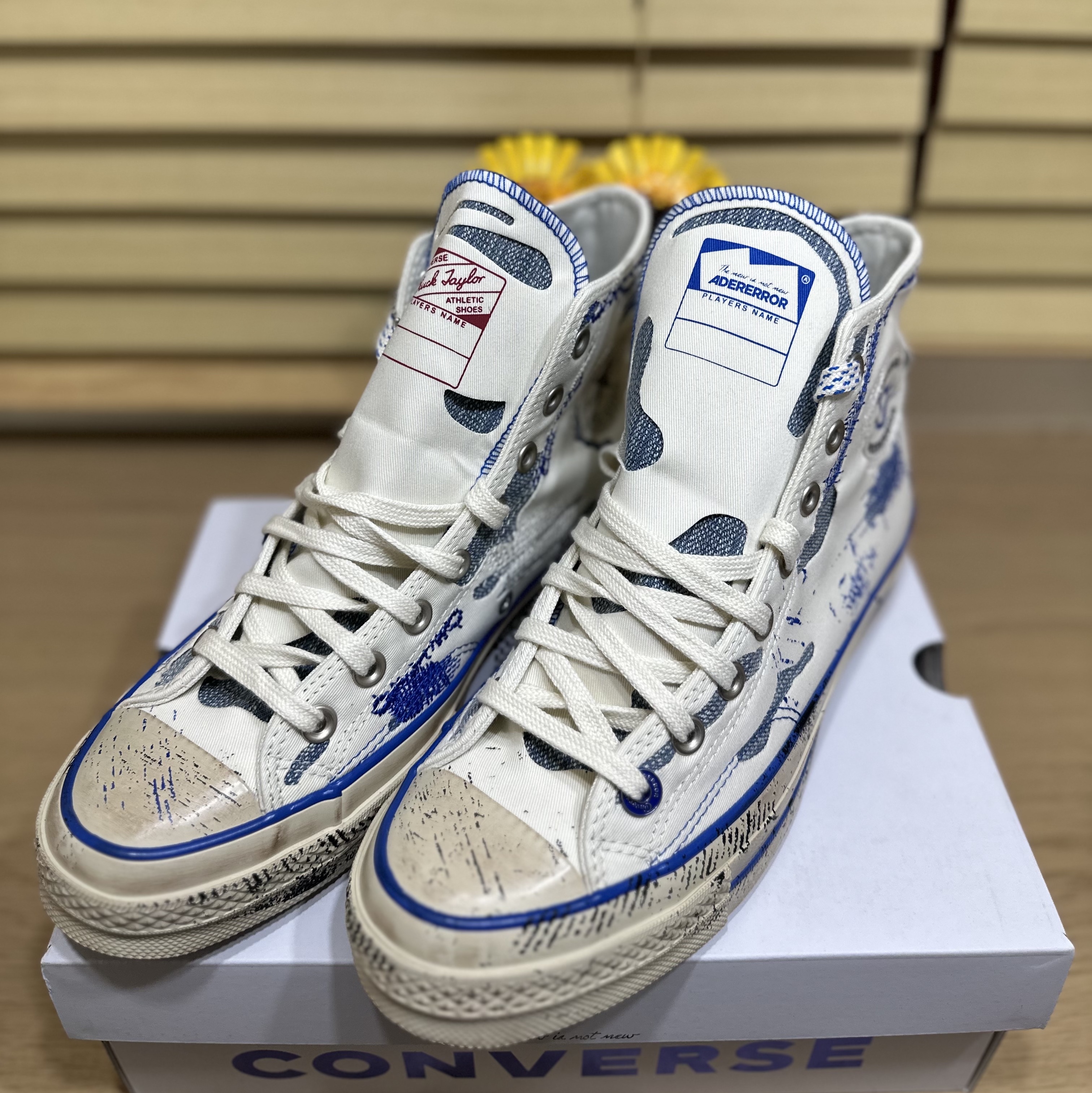 Converse x Ader Error Chuck 70 High White 착용 스타일