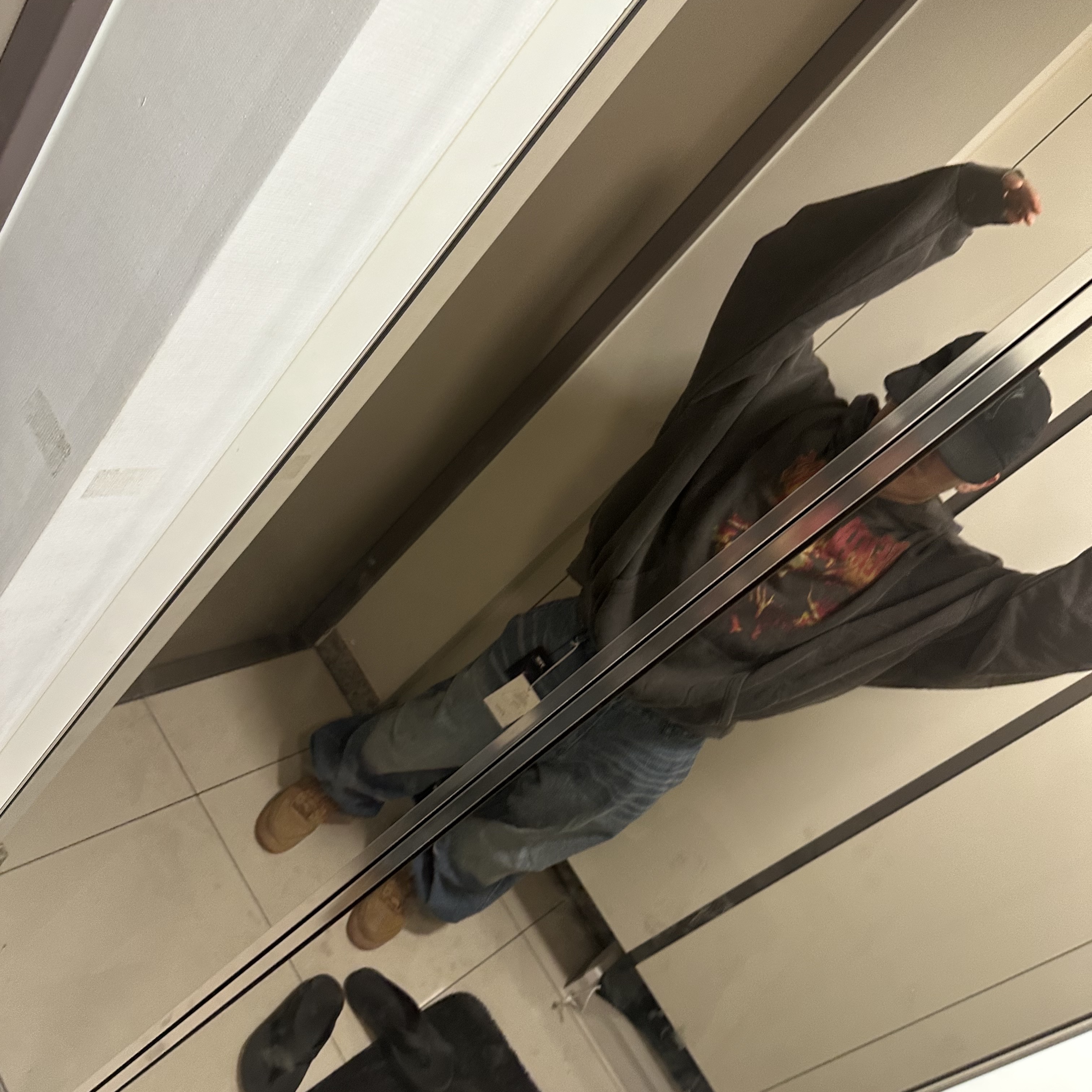 Undermycar Death Eaters Oversized Hoodie Fiesta - 23FW, Nike Air Force 1 '07 WB Flax 착용 스타일 - 1