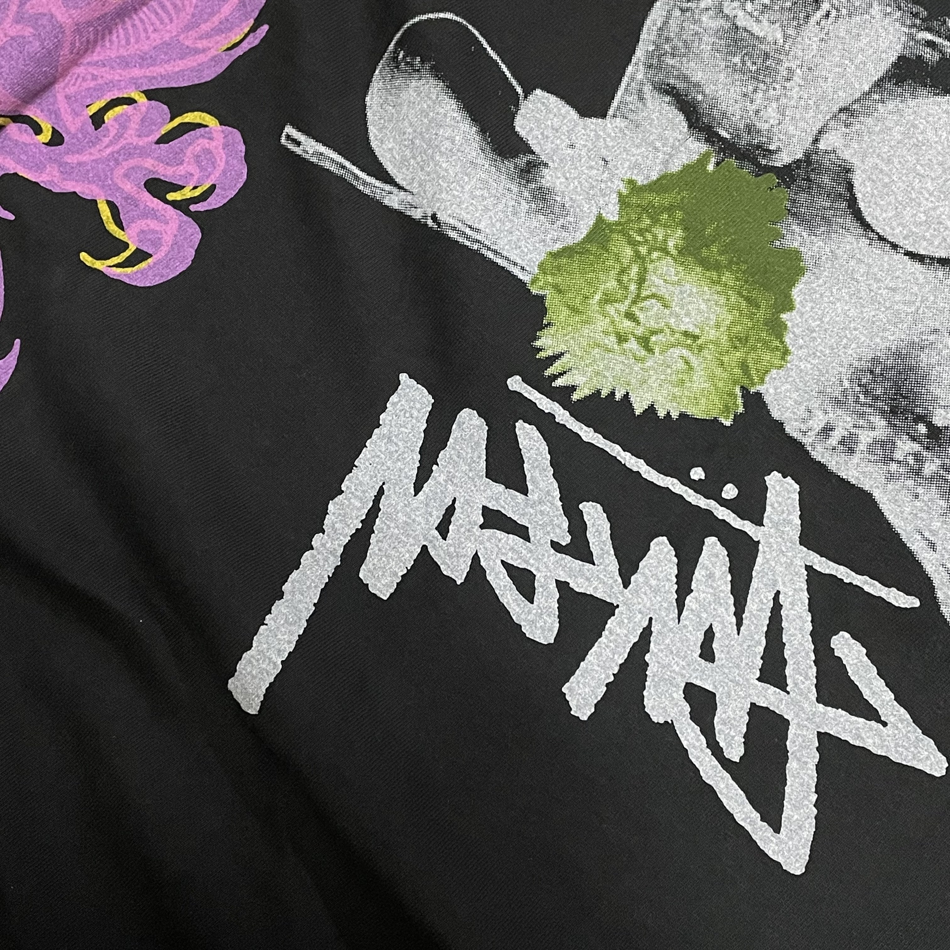 Stussy Strike Pigment Dyed T-Shirt Black 착용 스타일 - 3