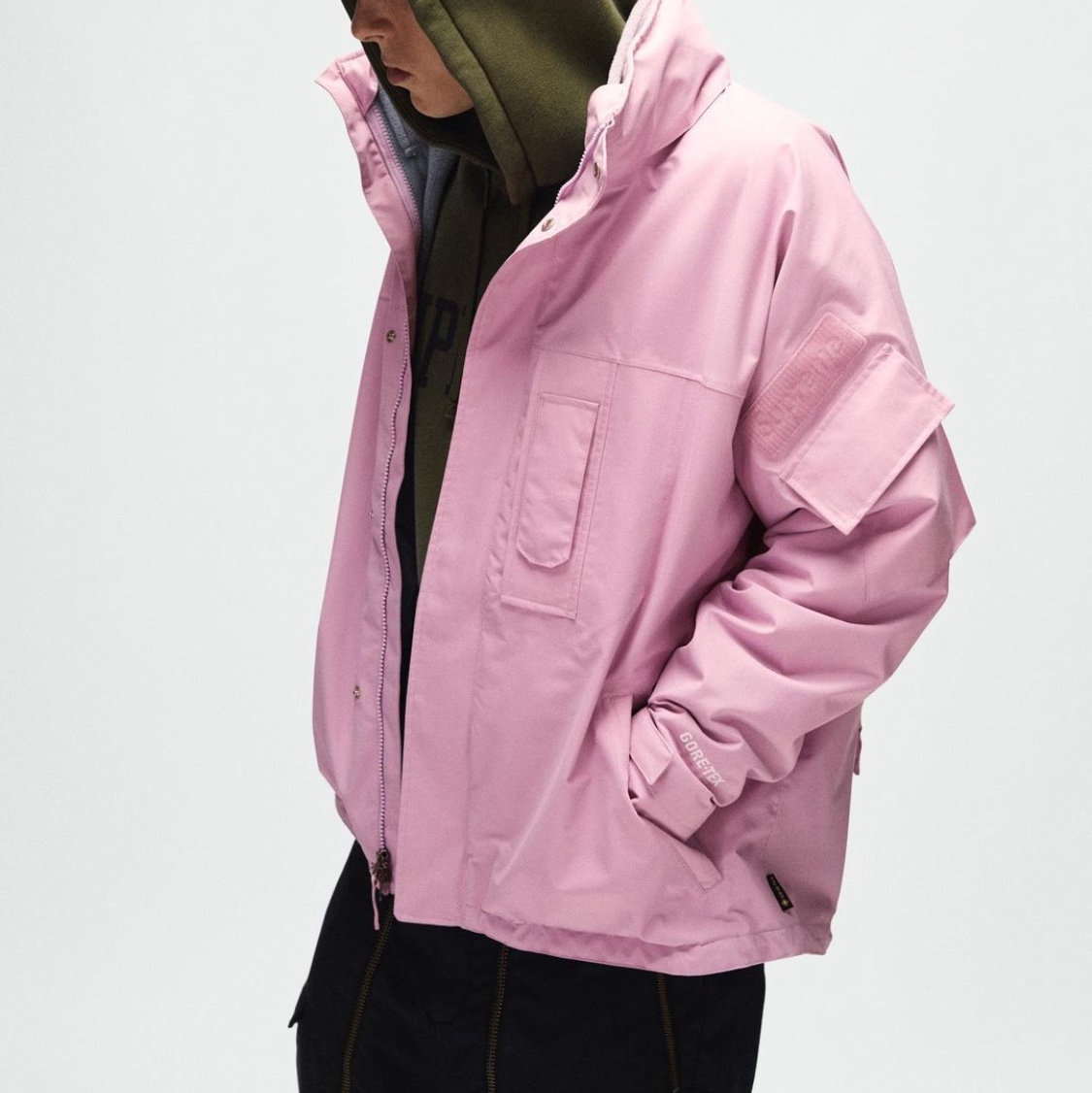 Supreme 2-In-1 Gore-Tex Polartec Liner Jacket Mauve - 23FW 착용 스타일 - 1