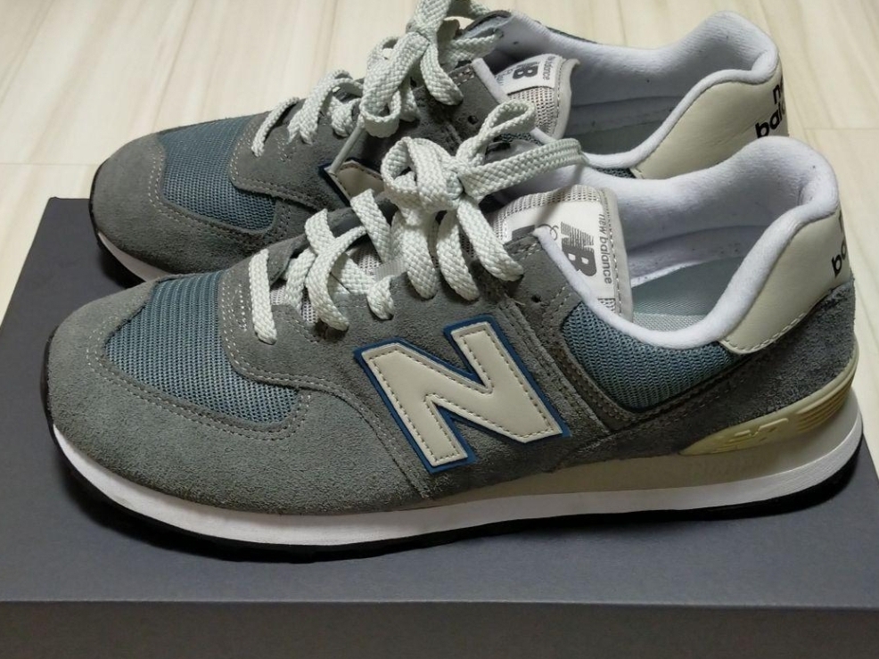 New Balance 574 Grey Sky Blue 착용 스타일