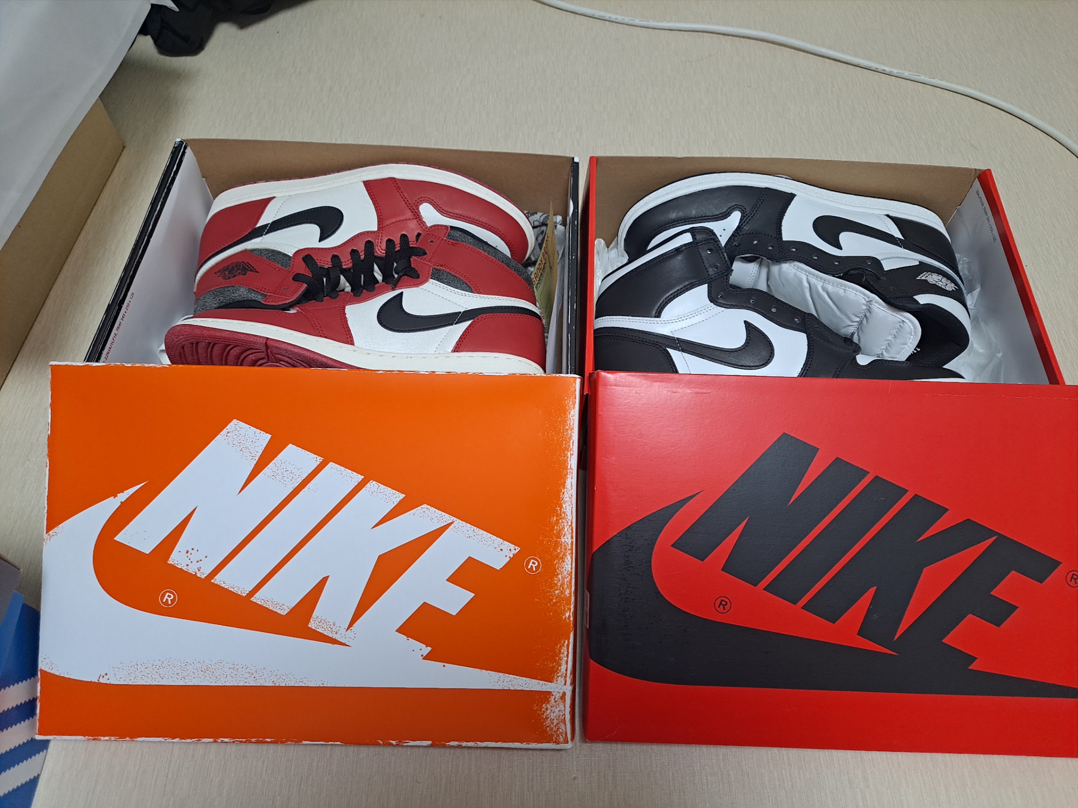 Jordan 1 High 85 Black White, Jordan 1 Retro High OG Chicago 2022 착용 스타일