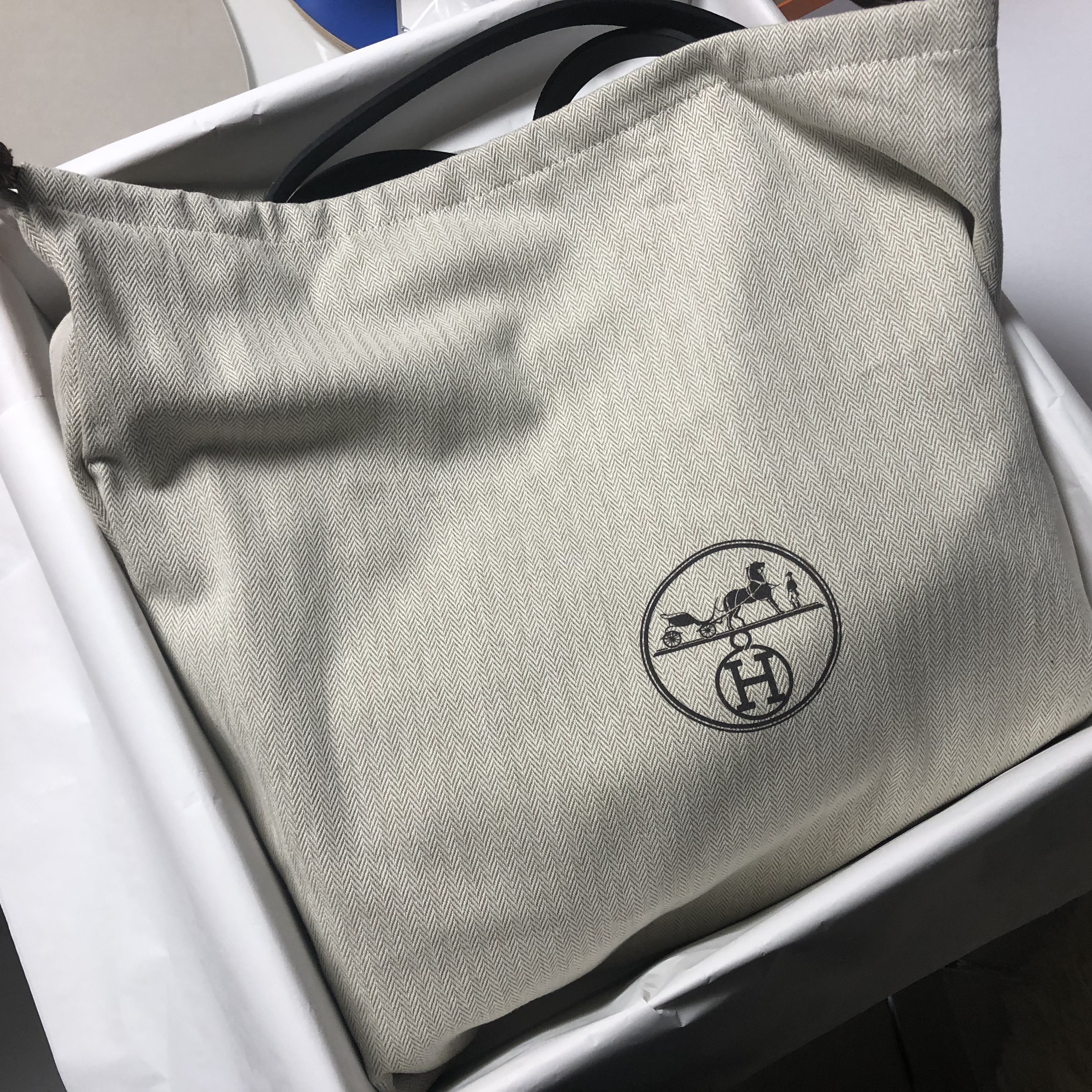 Hermes Herbag Zip 31 Bag Retourne Viking Canvas & Palladium Ecru Noir 착용 스타일 - 1