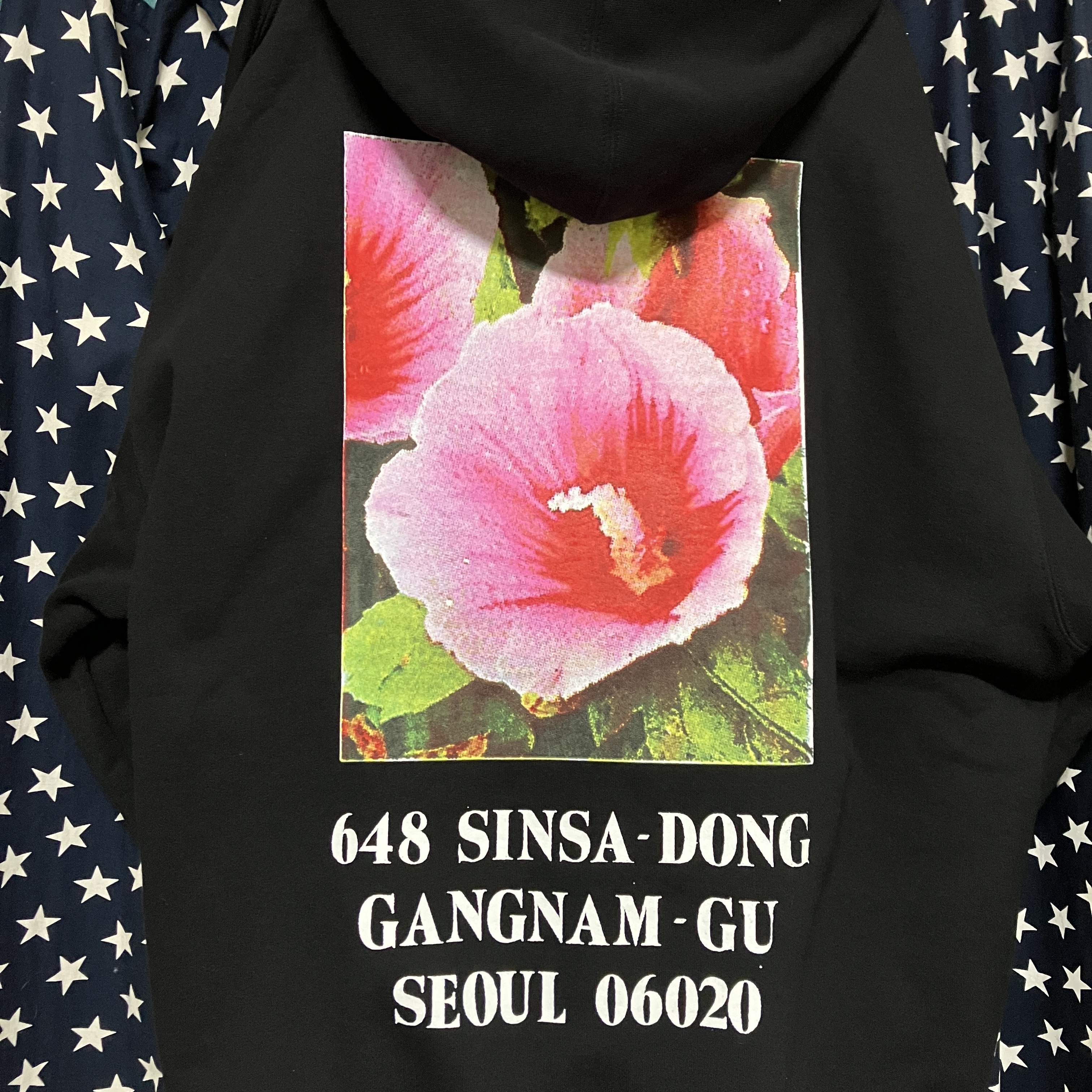 Supreme Seoul Box Logo Hooded Sweatshirt Black - 23FW 착용 스타일