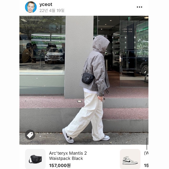 Arc'teryx Mantis 2 Waistpack Black 착용 스타일