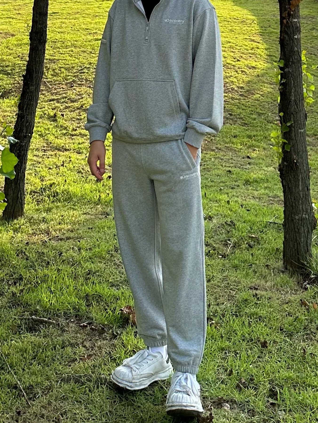 Maison Mihara Yasuhiro Blakey OG Sole Canvas Low-top Sneakers White 착용 스타일 - 2
