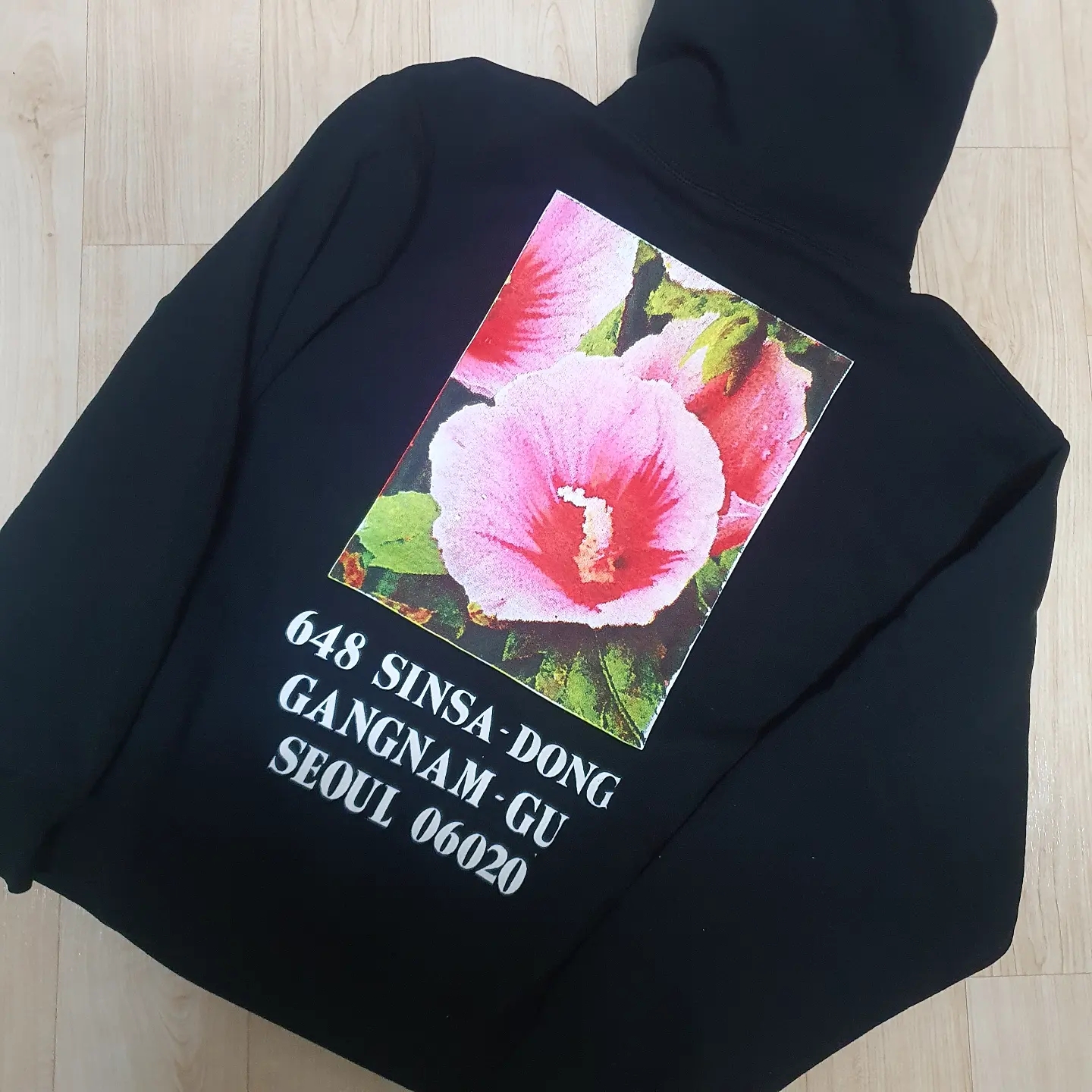 Supreme Seoul Box Logo Hooded Sweatshirt Black - 23FW 착용 스타일 - 2