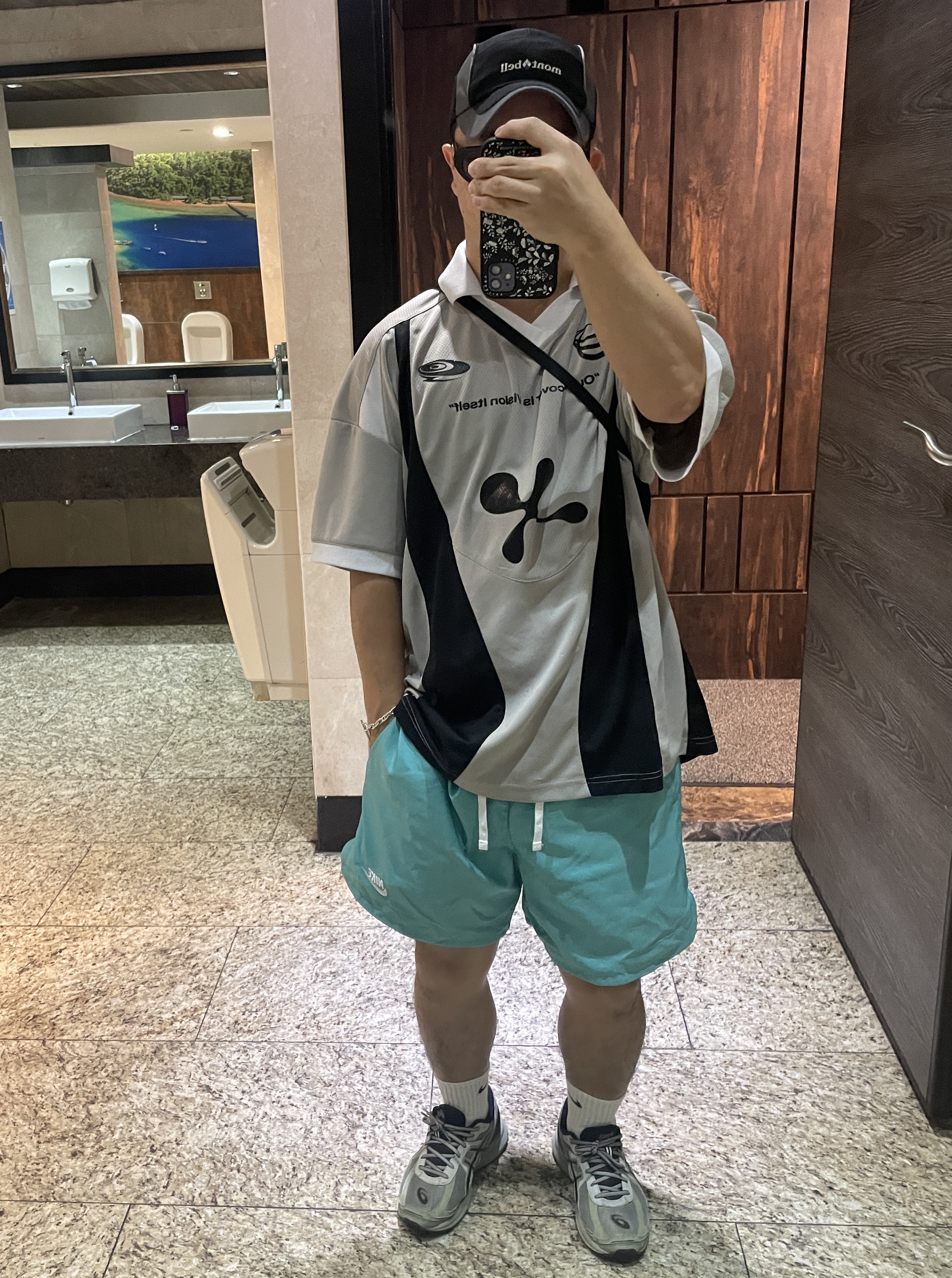 Asics Jog 100 S Sheet Rock - 2E Wide, Nike NSW Woven Lined Flow Shorts Turquoise - US/EU 착용 스타일