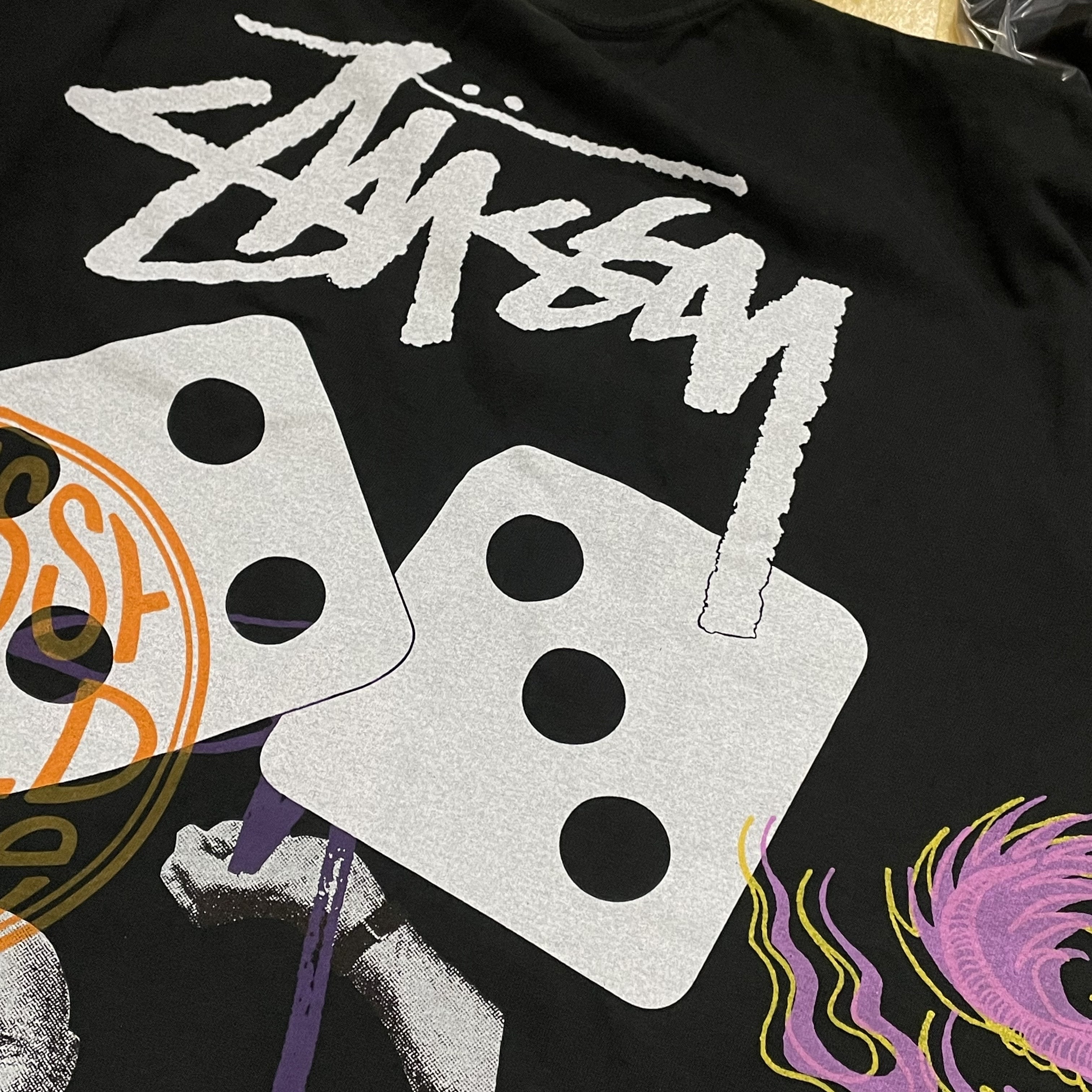 Stussy Strike Pigment Dyed T-Shirt Black 착용 스타일 - 2