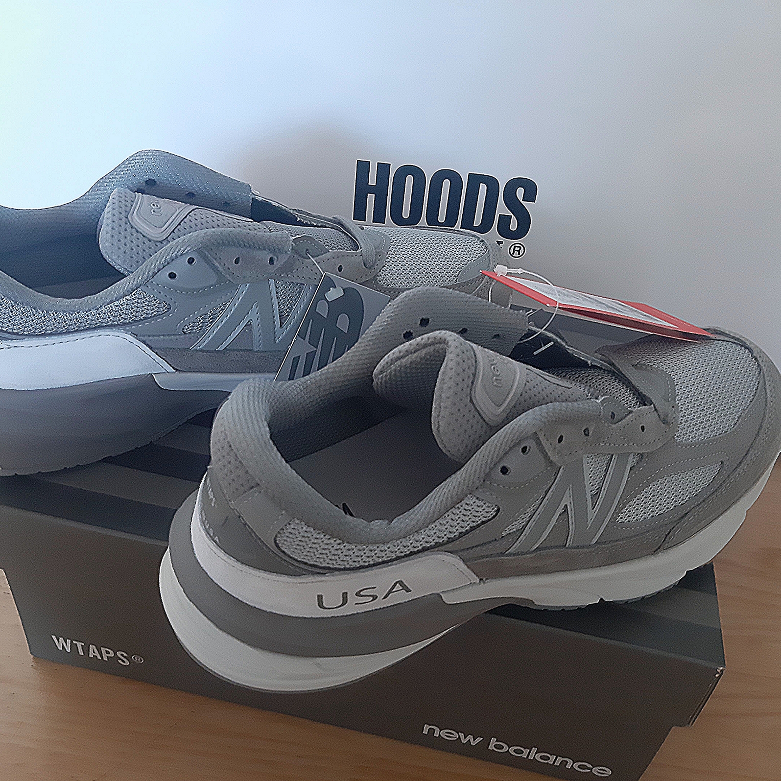 New Balance x WTAPS 990v6 Made in USA Moon Mist Mirage Gray 착용 스타일