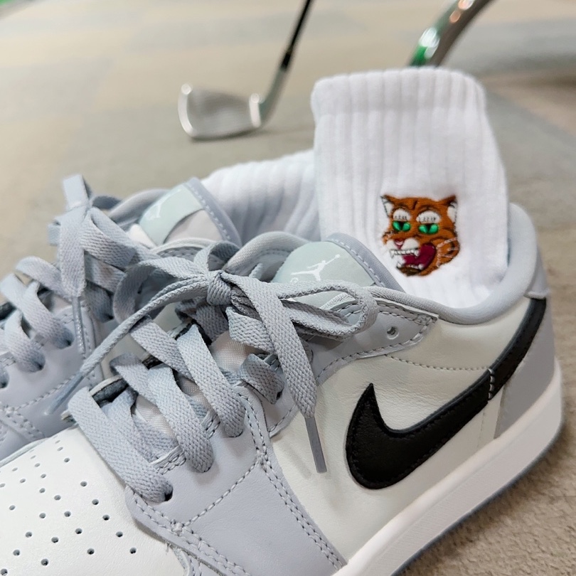 Jordan 1 Low Golf Wolf Grey 착용 스타일
