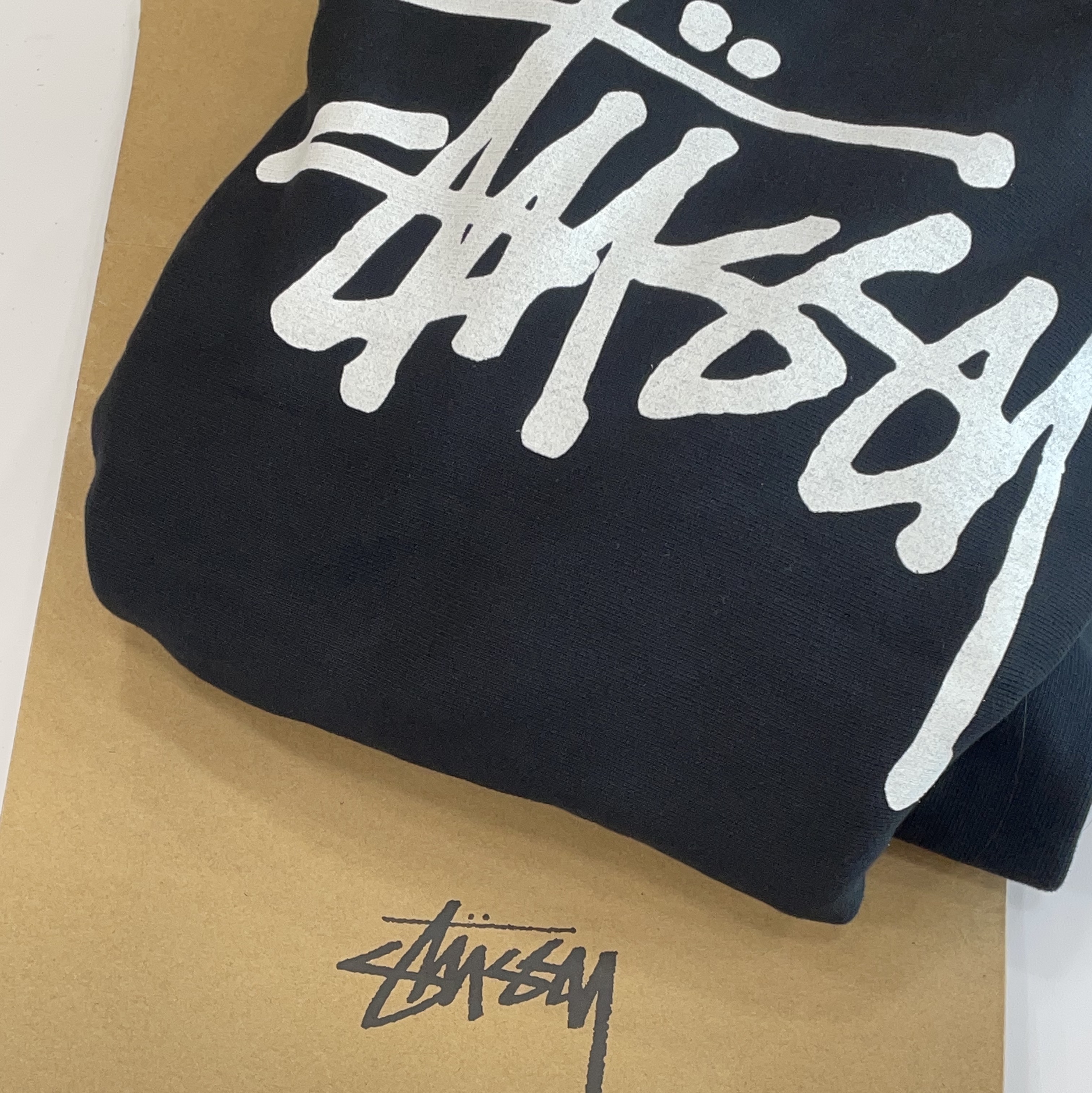 Stussy Basic Stussy Pigment Dyed Hoodie Black 착용 스타일