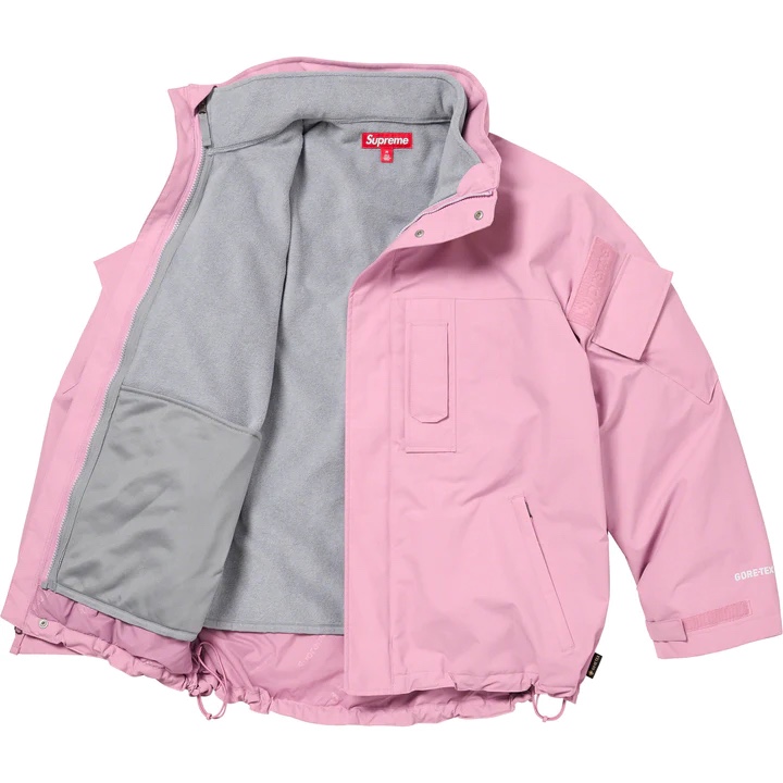Supreme 2-In-1 Gore-Tex Polartec Liner Jacket Mauve - 23FW 착용 스타일 - 2